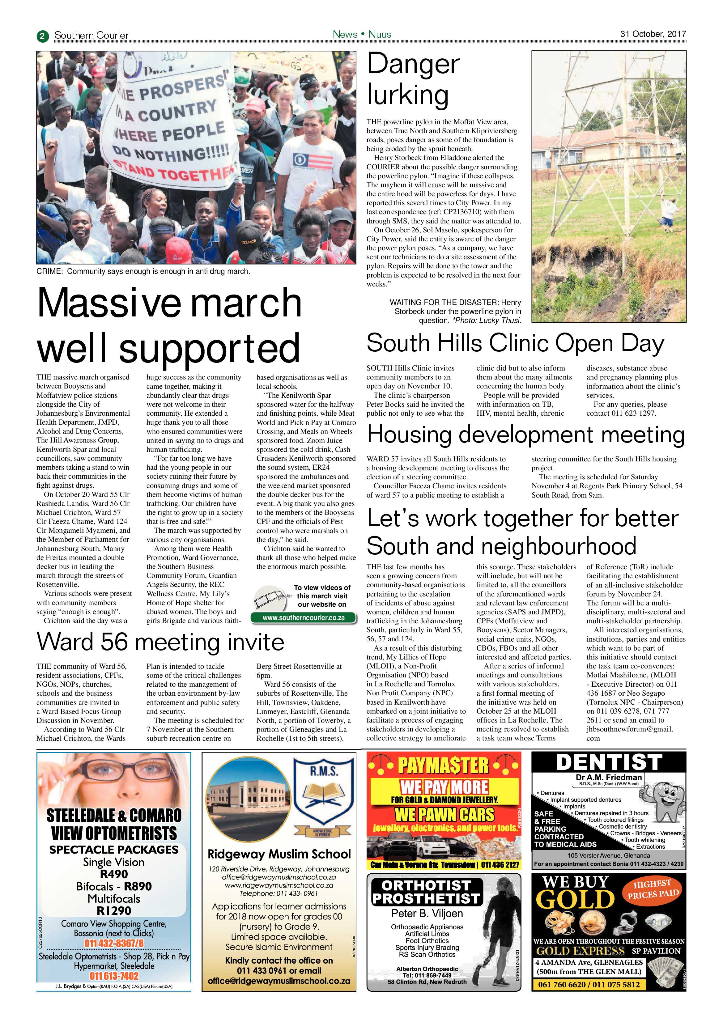 Southern Courier 31 October 2017 page 2