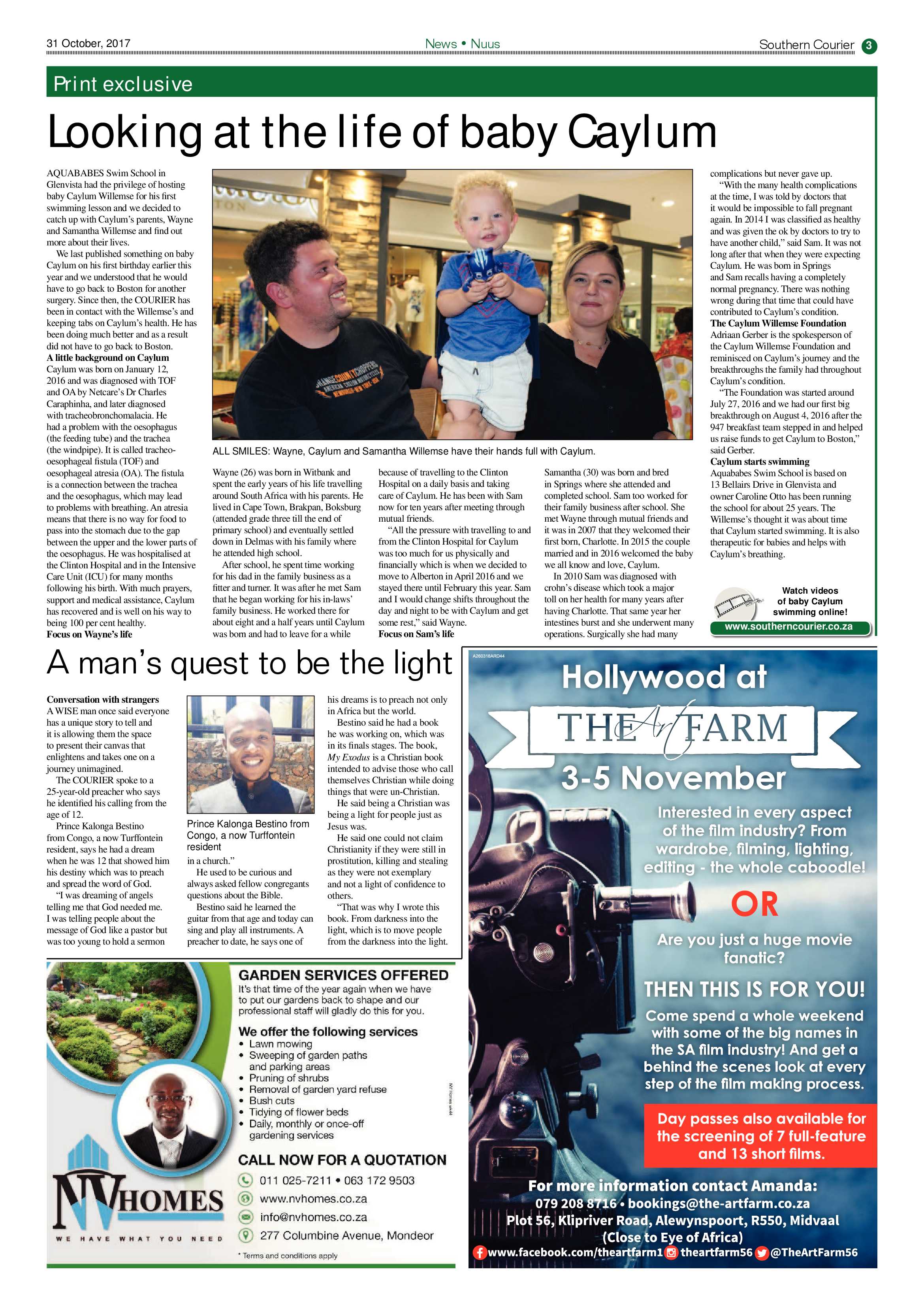 Southern Courier 31 October 2017 page 3