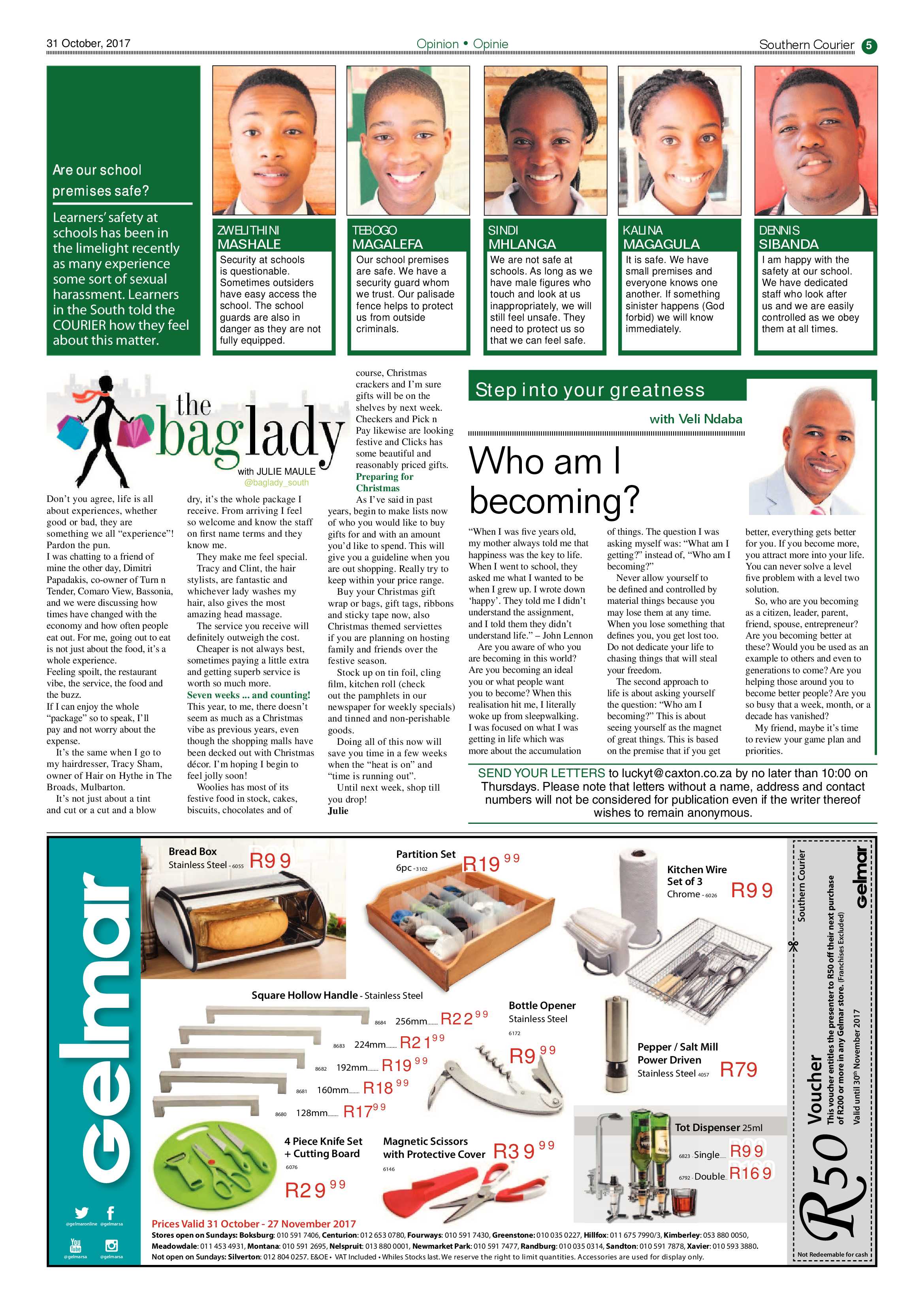 Southern Courier 31 October 2017 page 5