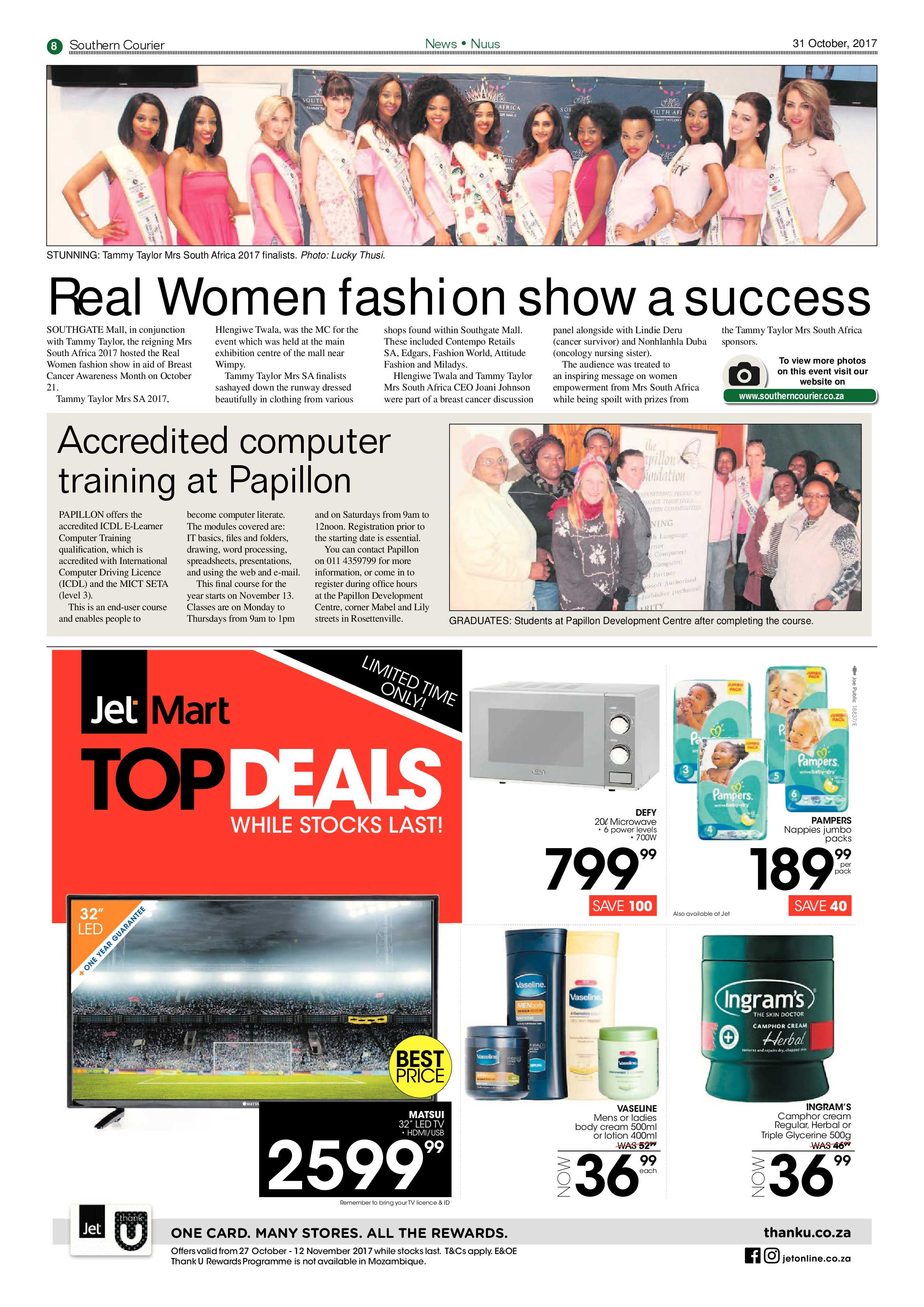 Southern Courier 31 October 2017 page 8