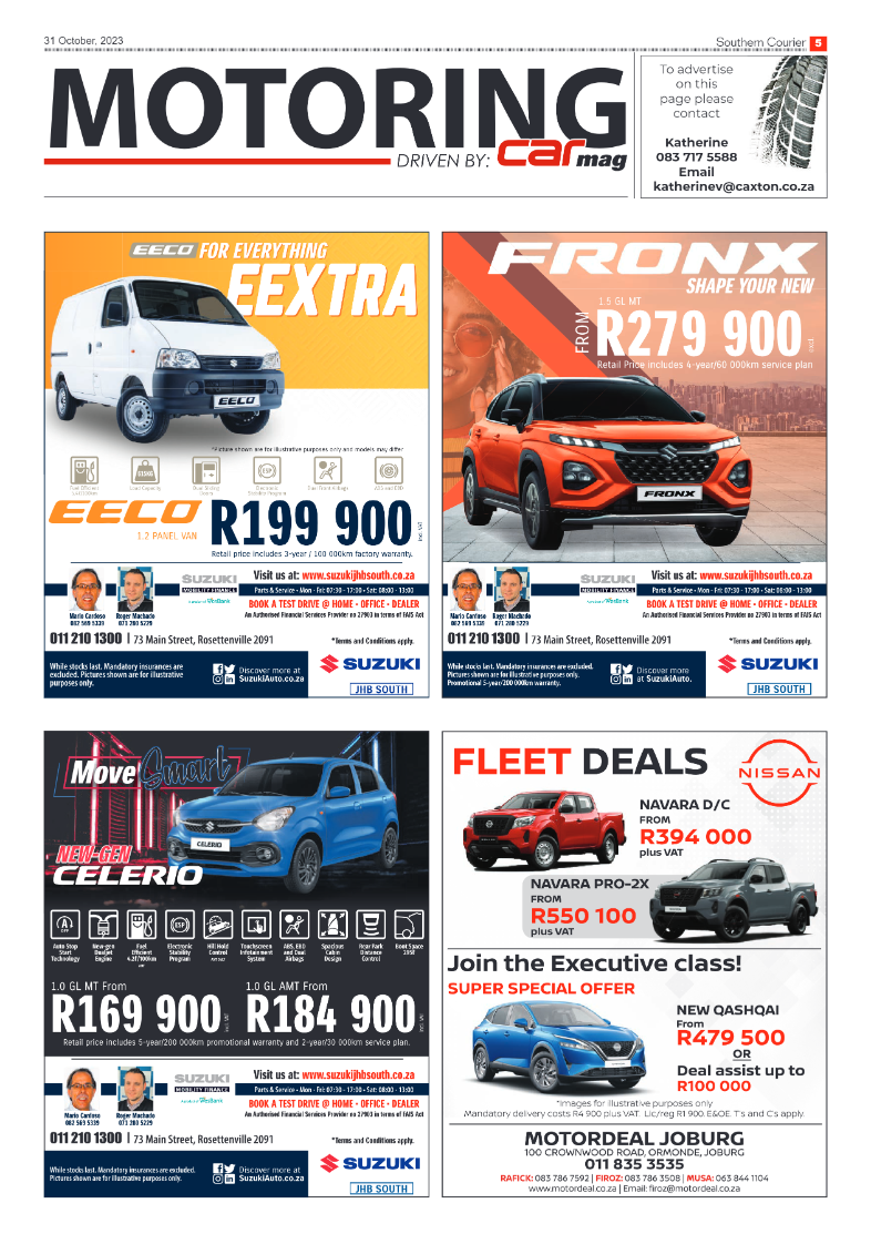 Southern Courier 31 October  2023 page 5