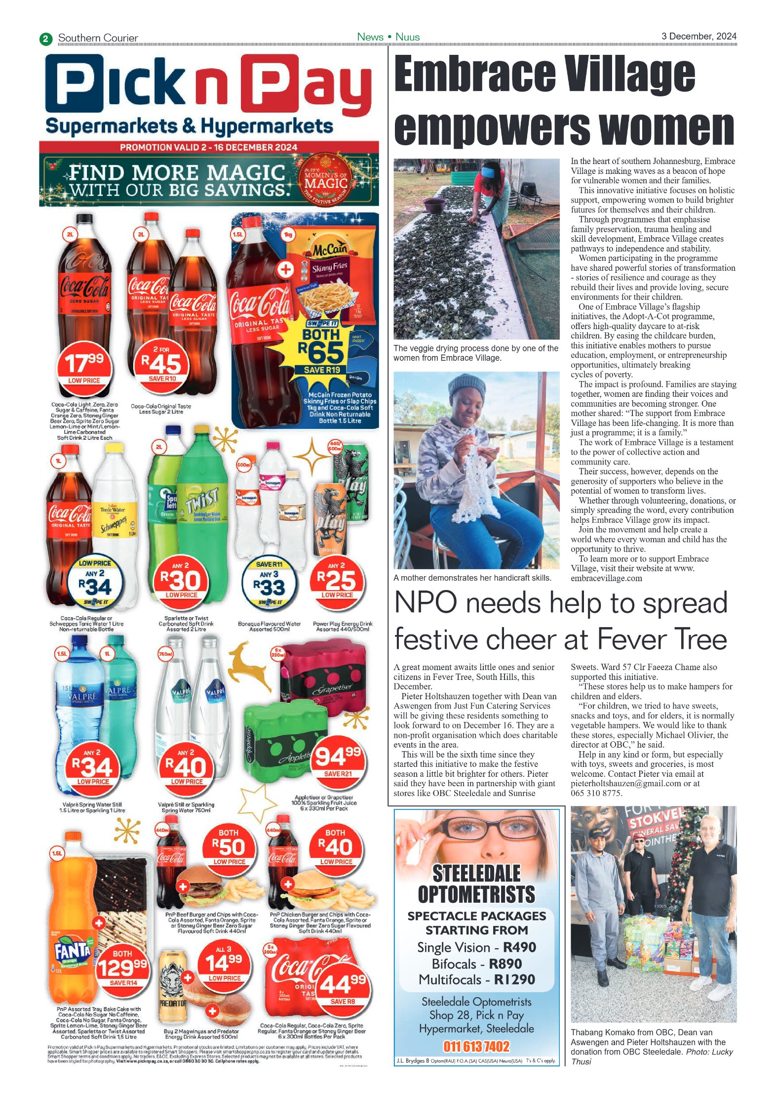 Southern Courier 3 December 2024 page 2