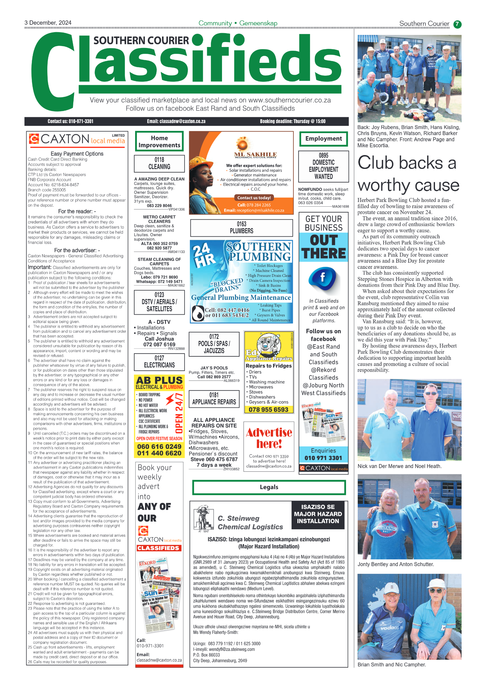 Southern Courier 3 December 2024 page 7