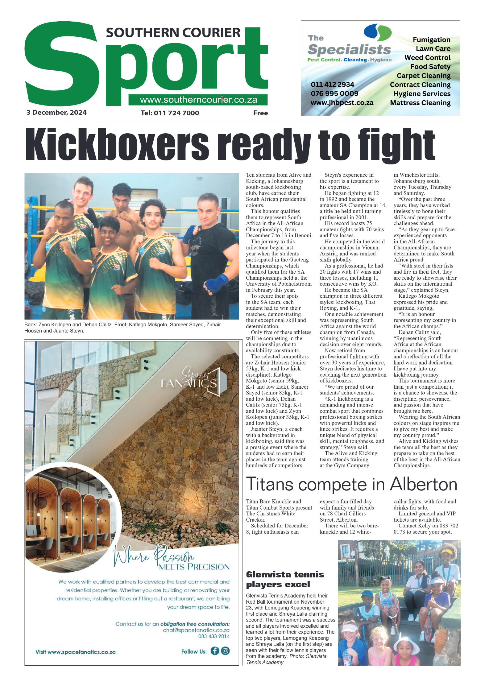Southern Courier 3 December 2024 page 8
