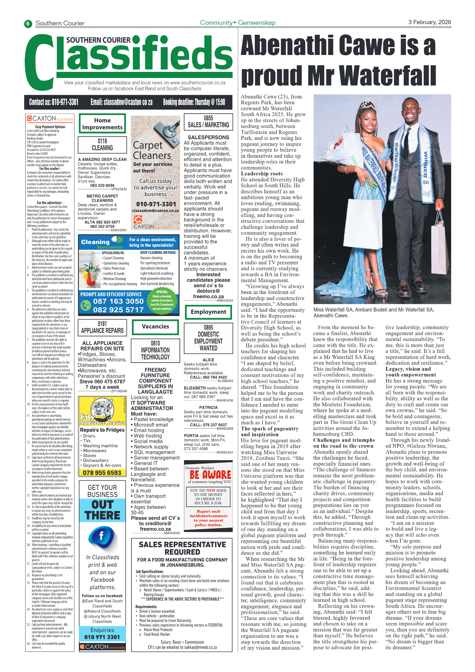 Southern Courier 3 February 2026 page 6