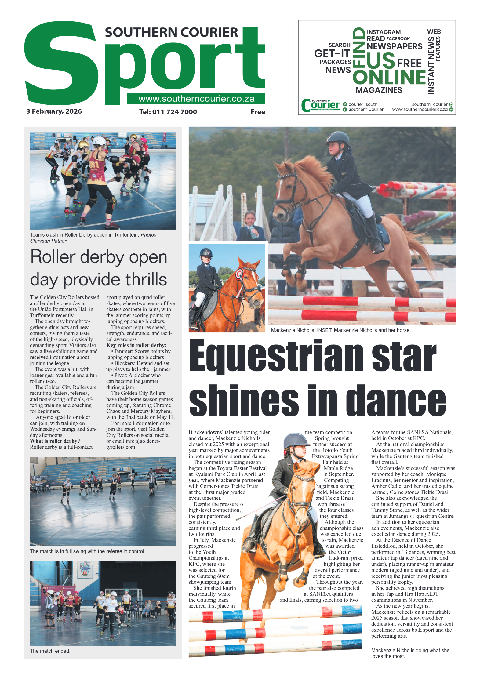 Southern Courier 3 February 2026 page 8
