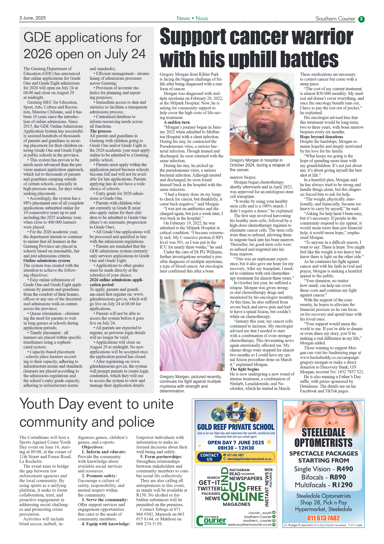 Southern Courier 3 June 2025 page 3