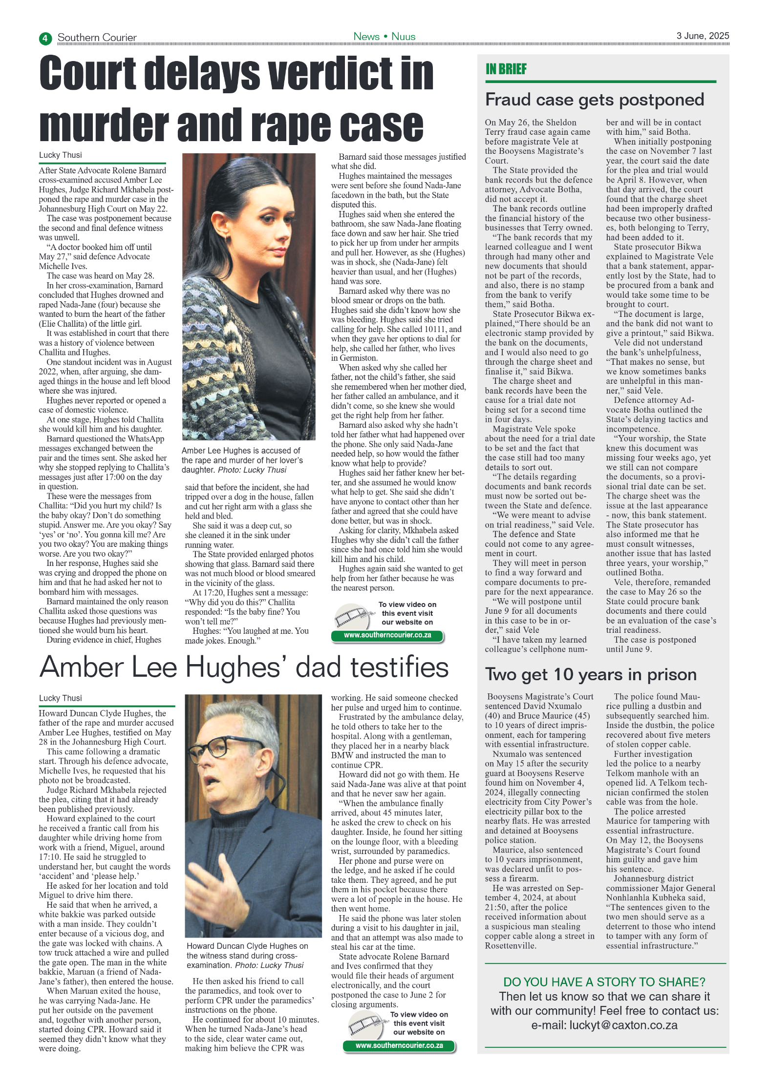 Southern Courier 3 June 2025 page 4