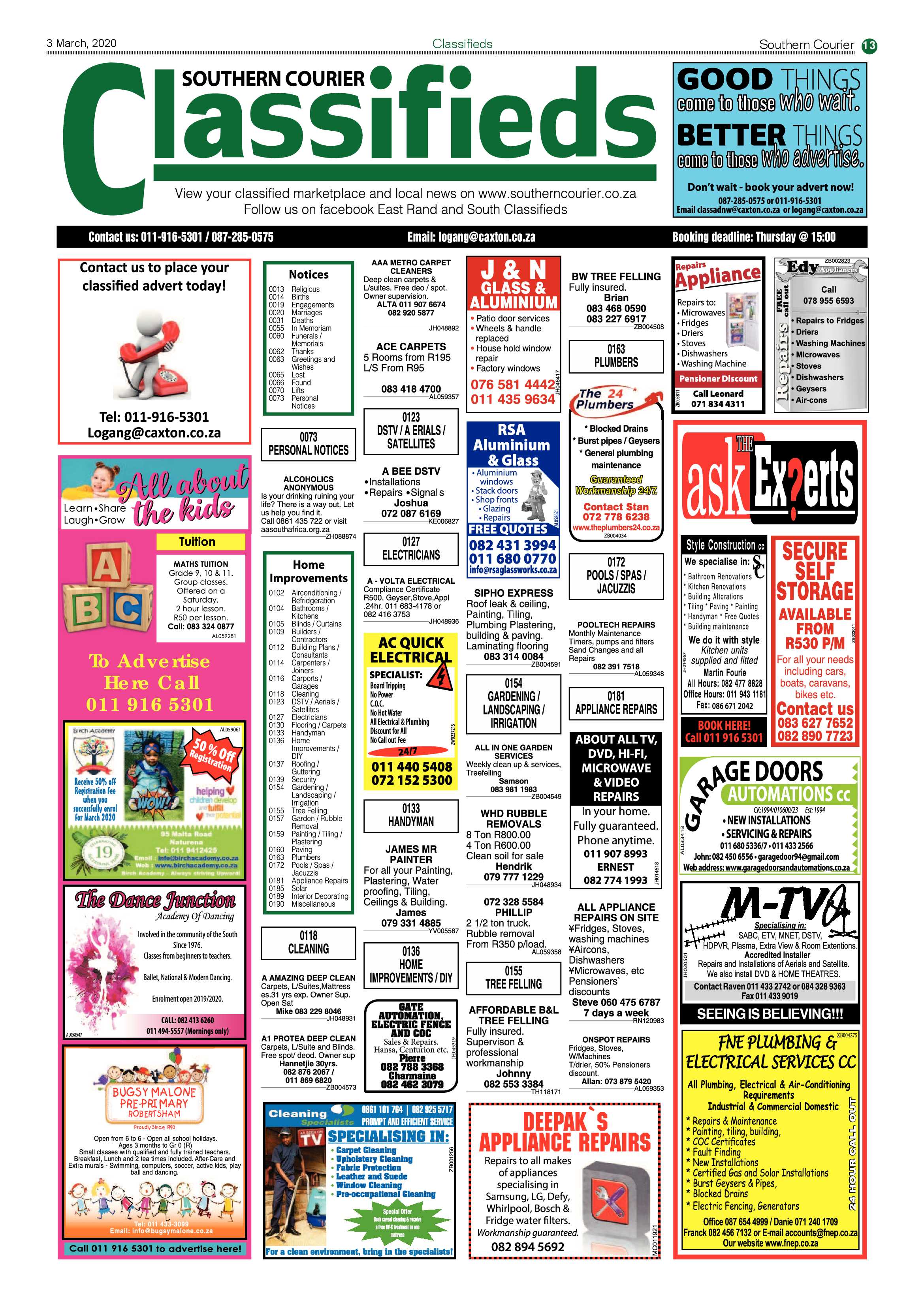 Southern Courier 3 March 2020 page 13