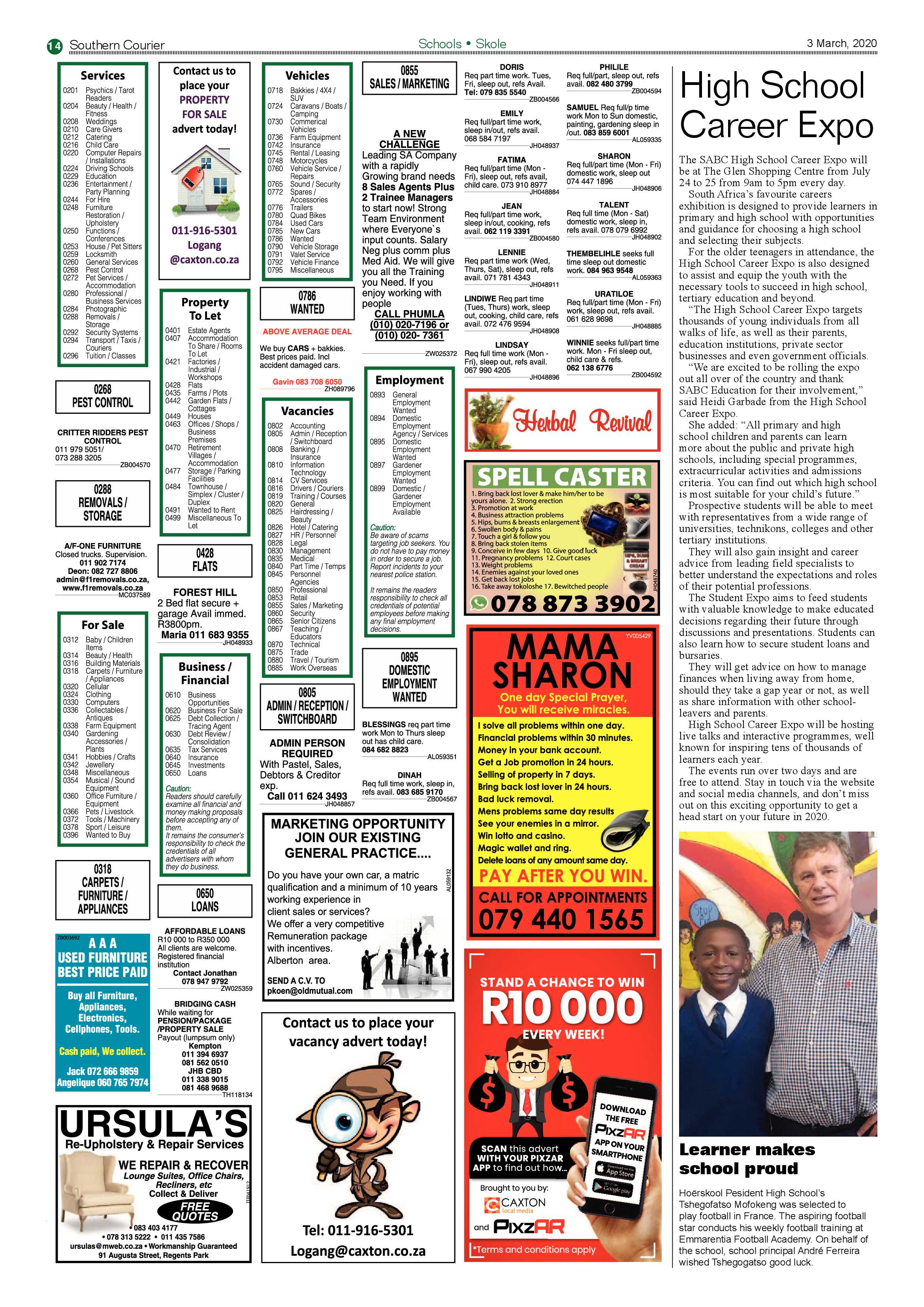 Southern Courier 3 March 2020 page 14