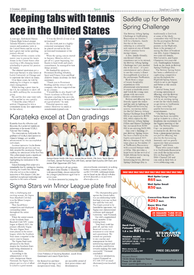 Southern Courier 3 October 2023 page 11