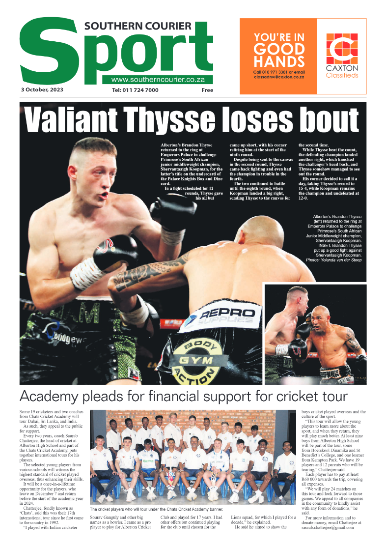Southern Courier 3 October 2023 page 12