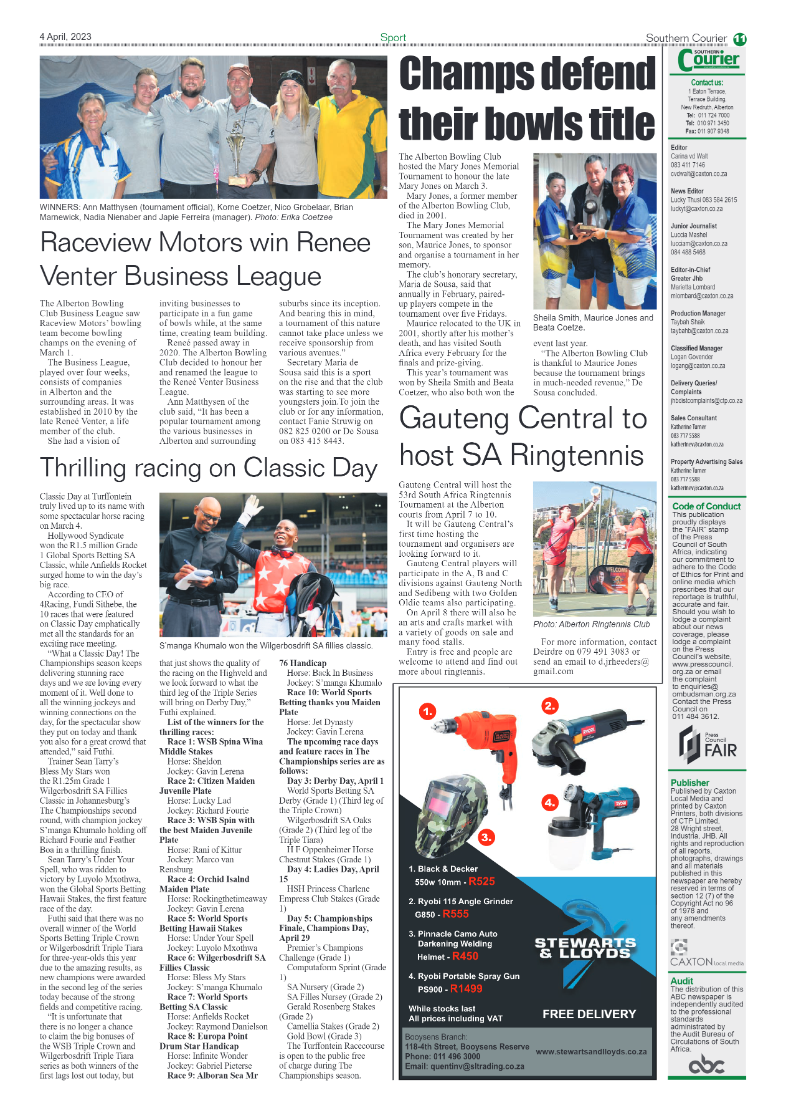 Southern Courier 4 April 2023 page 11