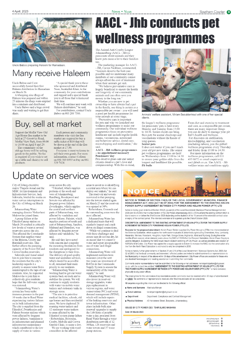 Southern Courier 4 April 2023 page 3