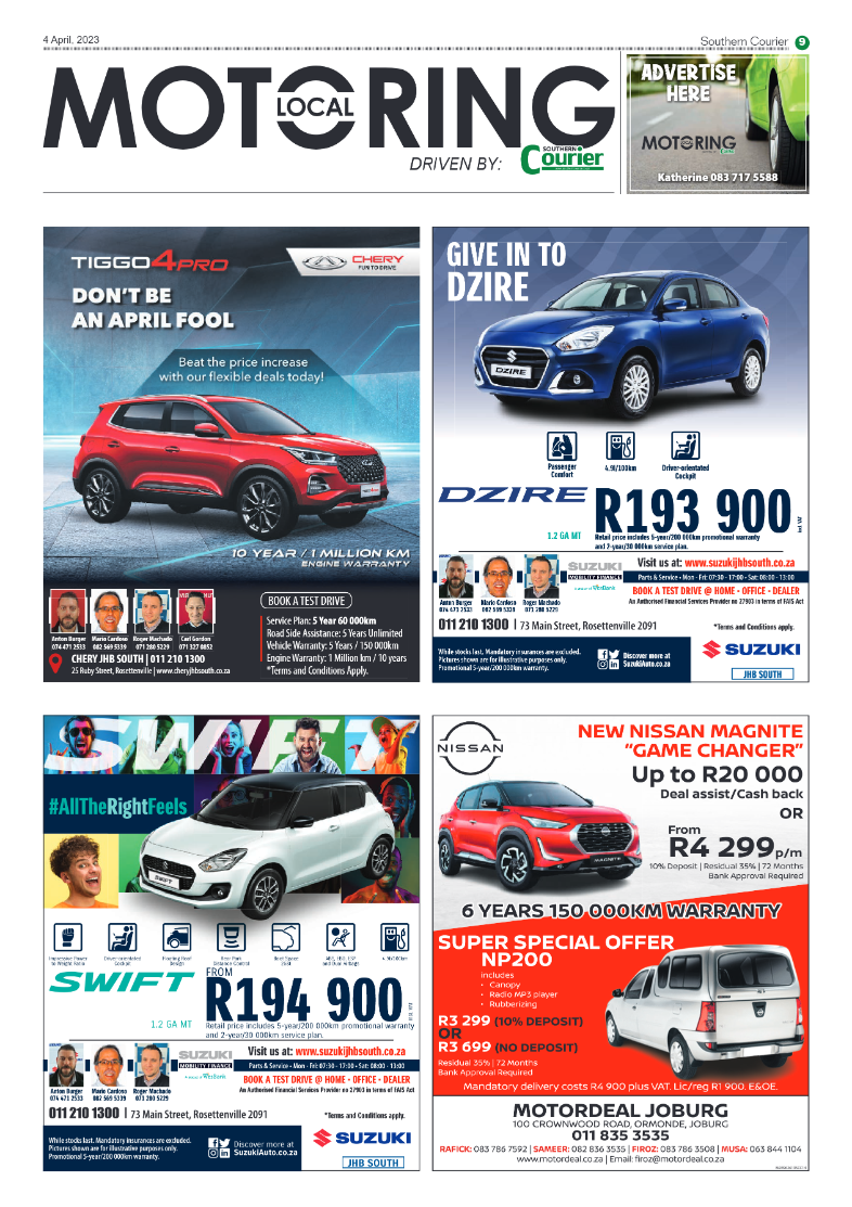 Southern Courier 4 April 2023 page 9
