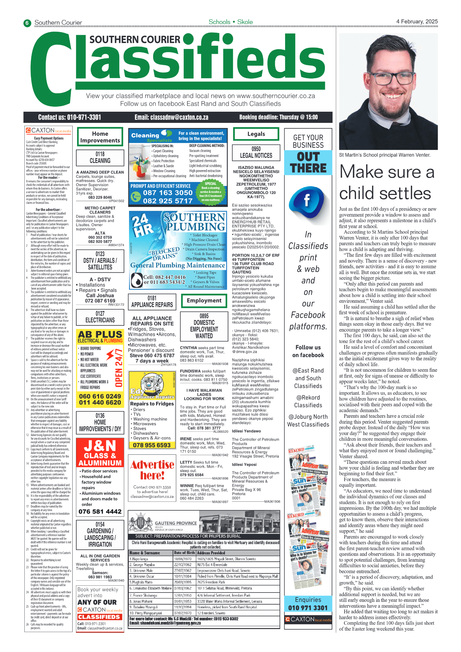 Southern Courier 4 February 2025 page 6