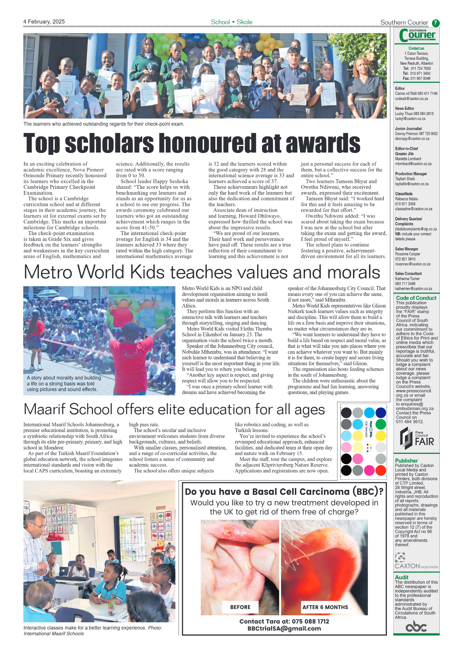 Southern Courier 4 February 2025 page 7