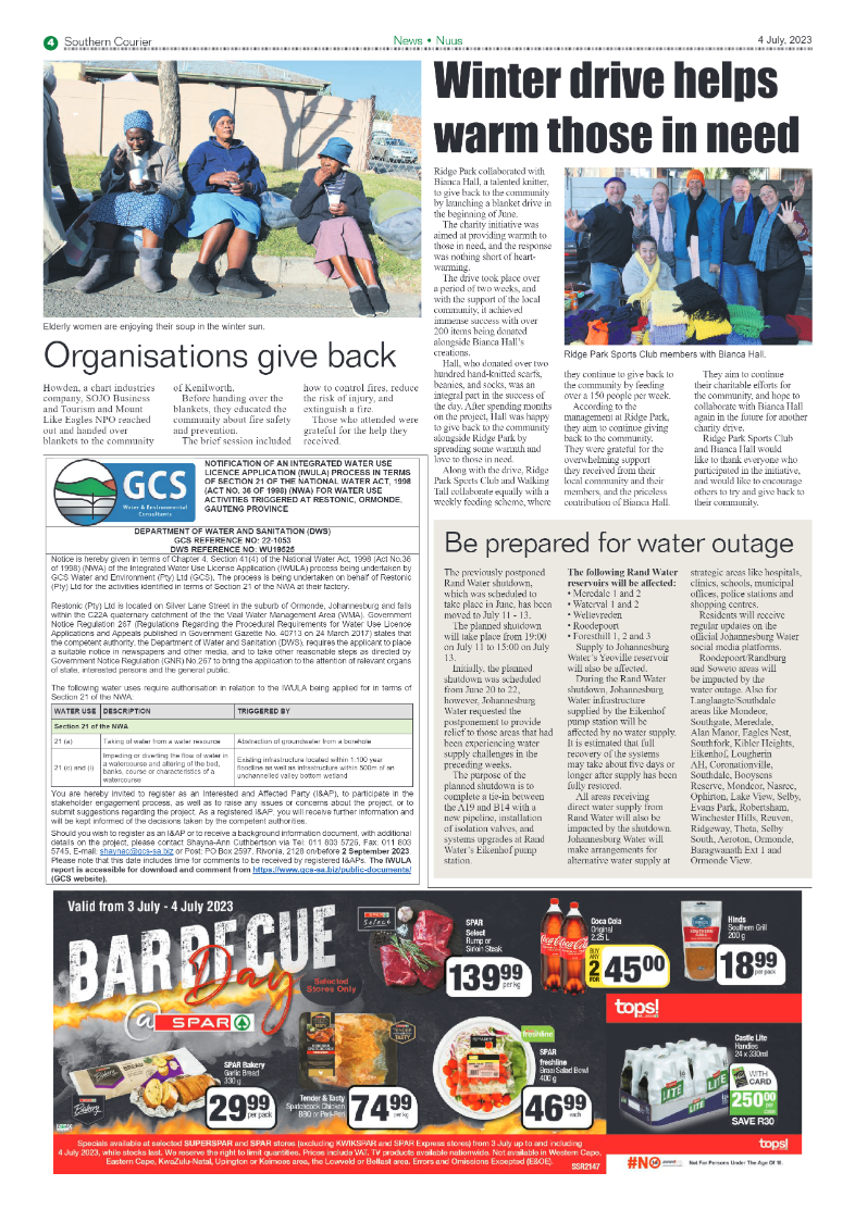Southern Courier 4 July 2023 page 4