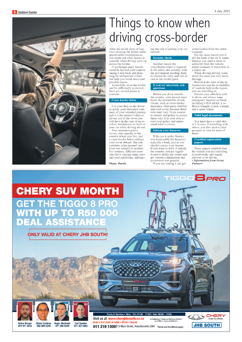 Southern Courier 4 July 2023 page 6