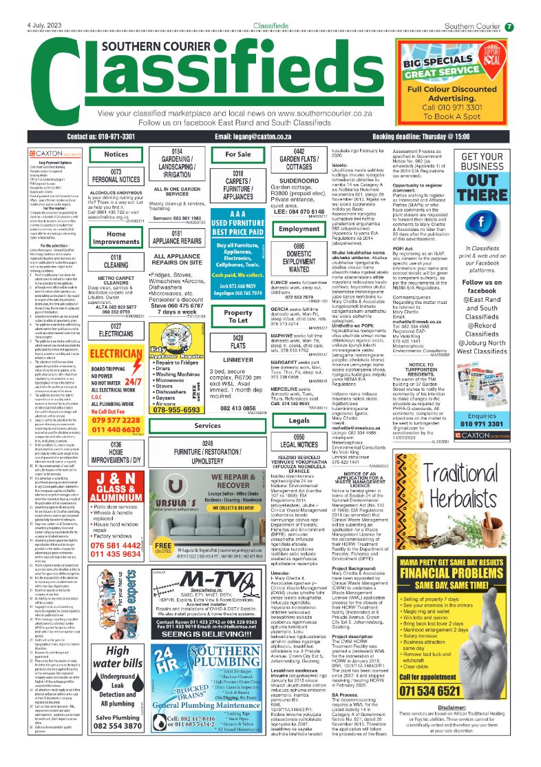 Southern Courier 4 July 2023 page 7