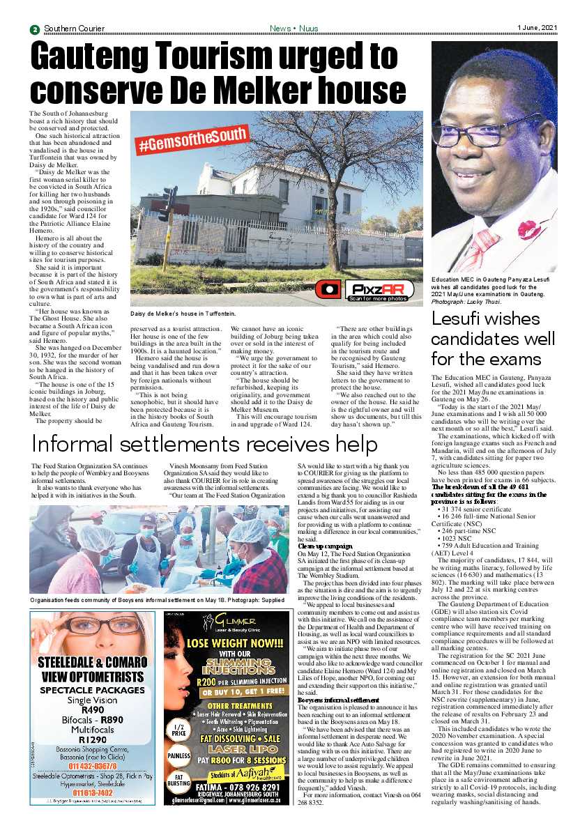 Southern Courier 4 June 2021 page 2