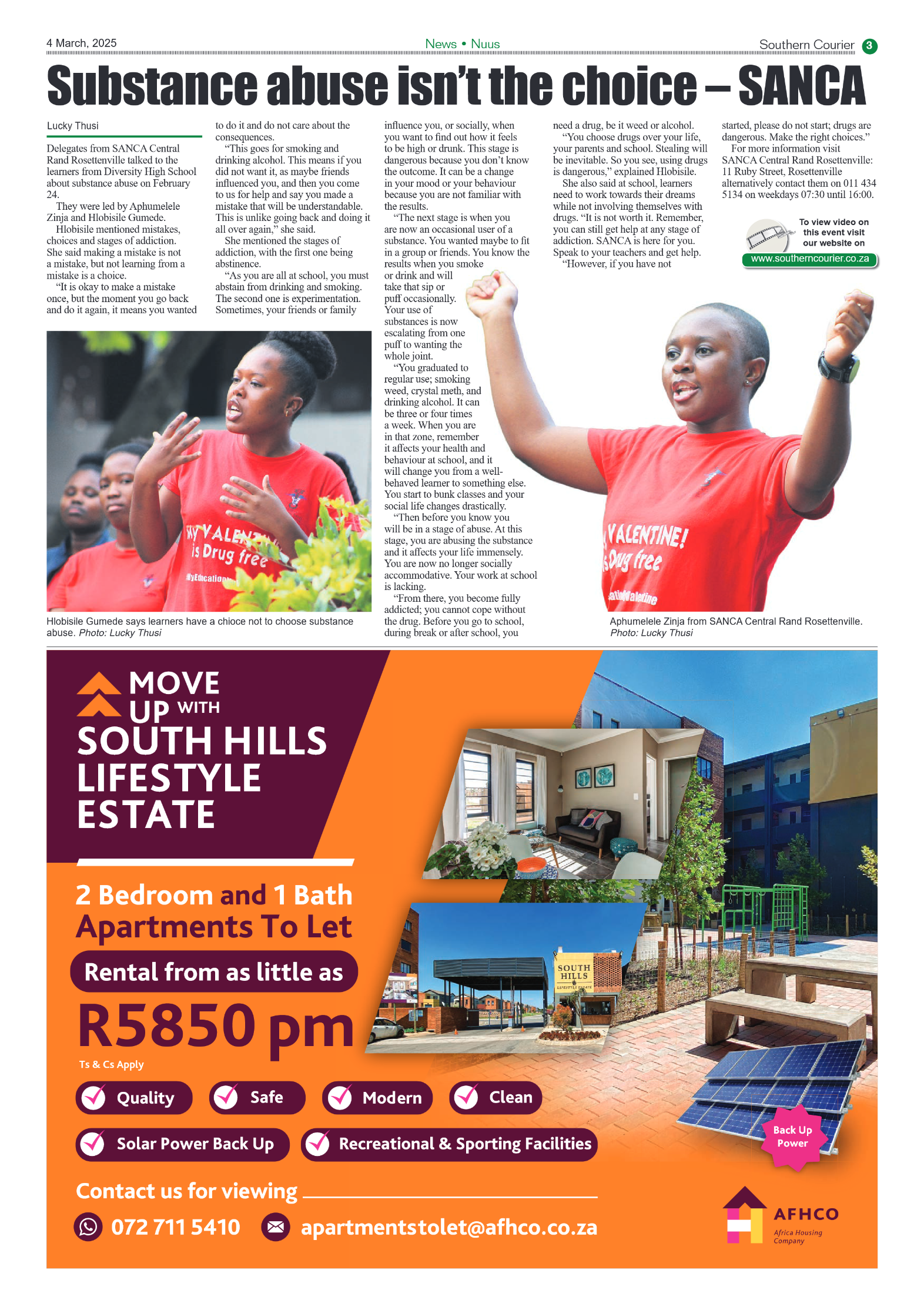 Southern Courier 4 March 2025 page 3