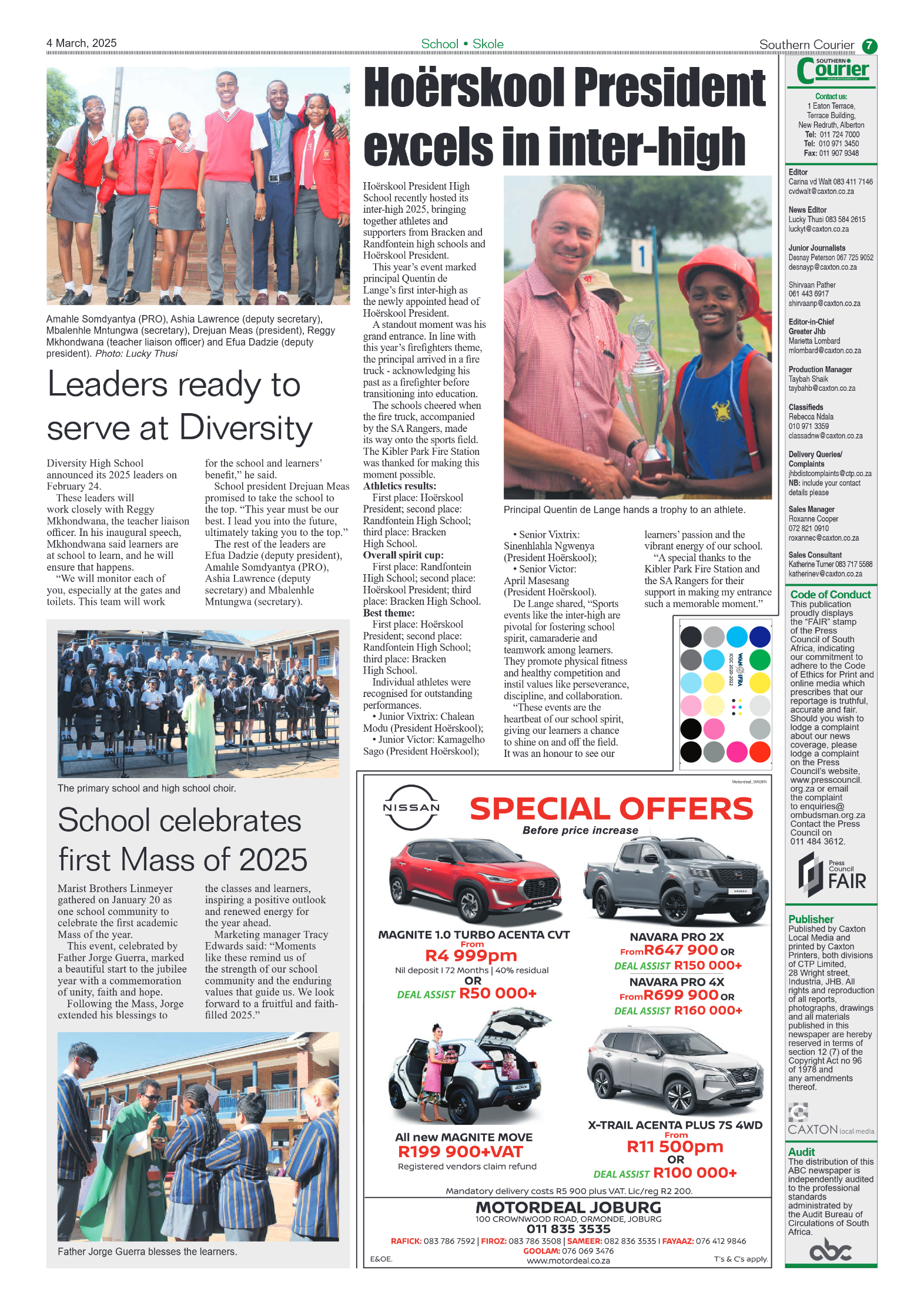 Southern Courier 4 March 2025 page 7