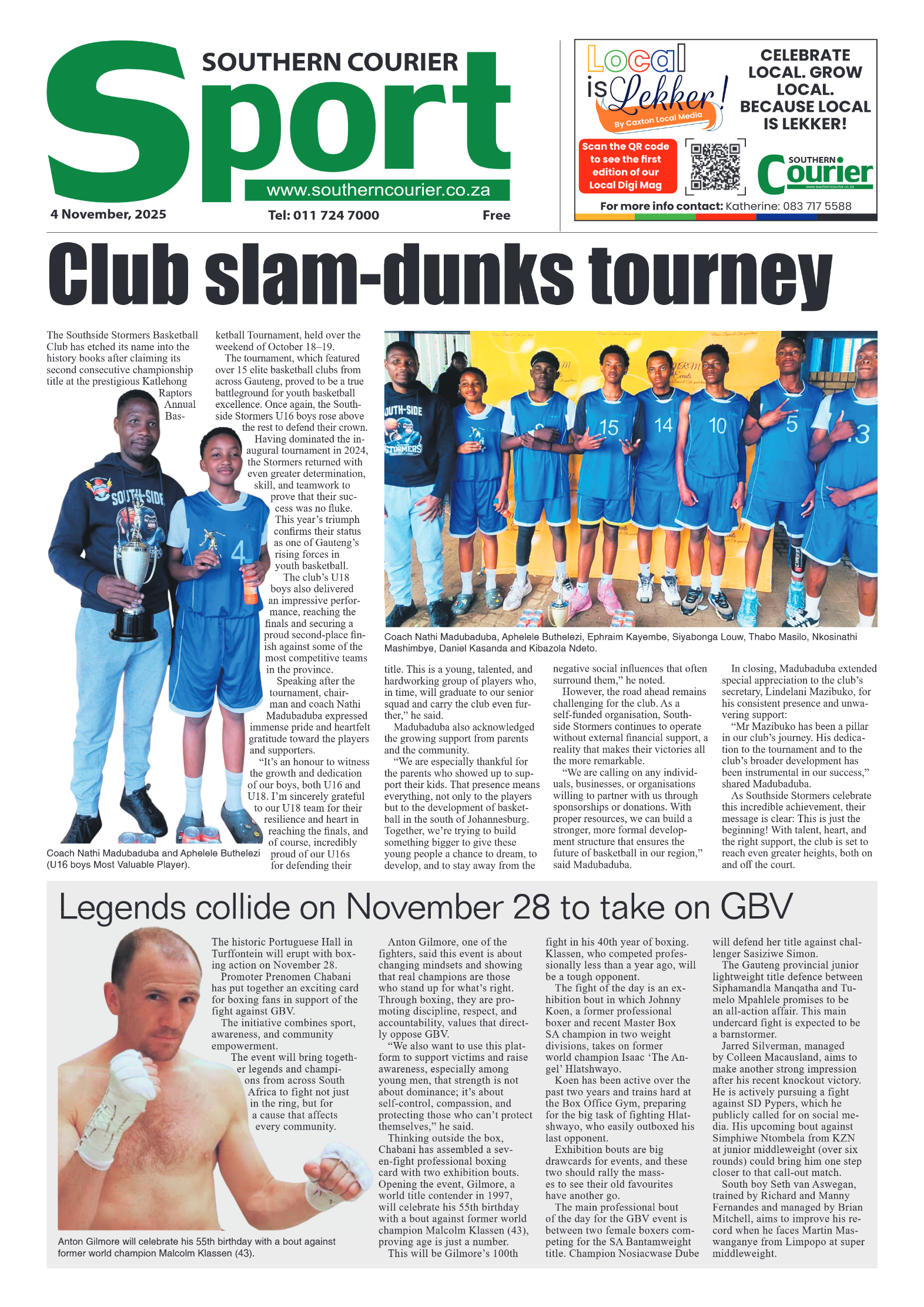 Southern Courier 4 November 2025 page 8