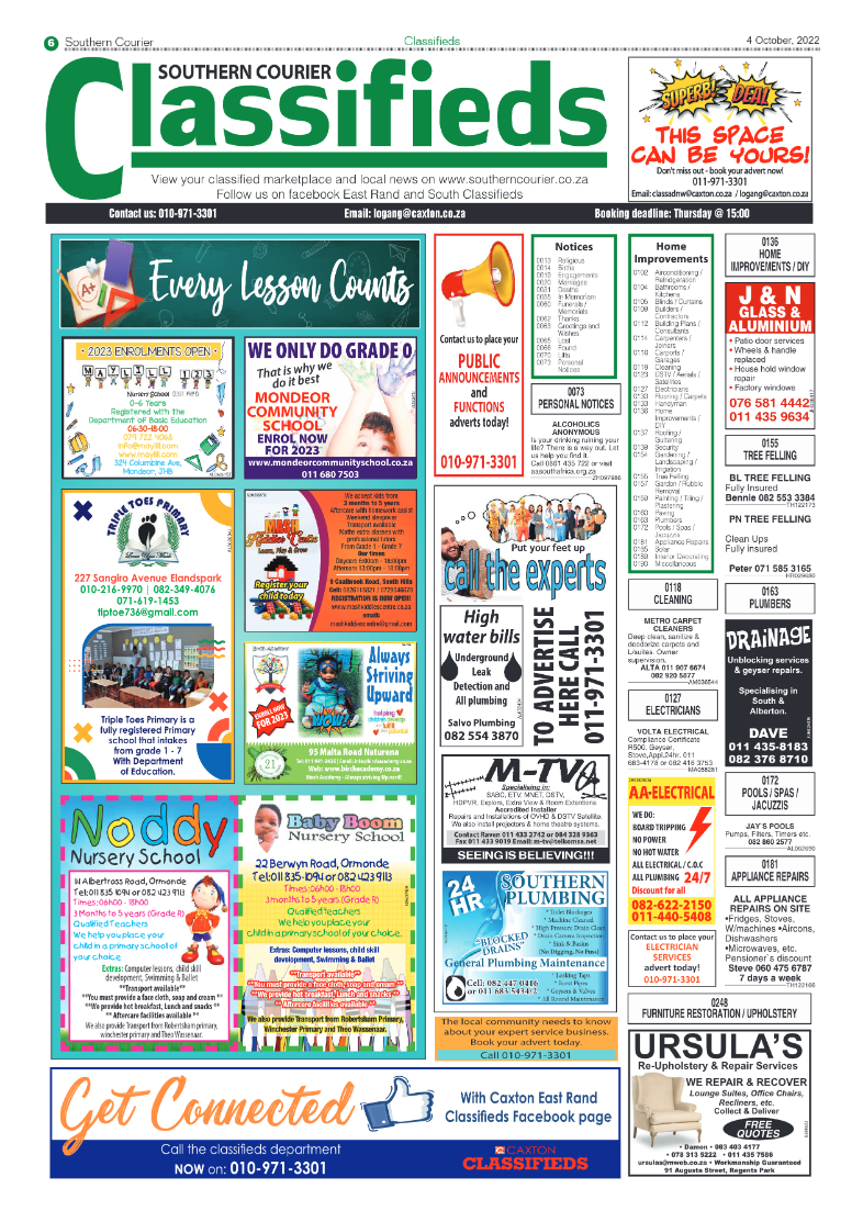 Southern Courier 4 October 2022 page 6