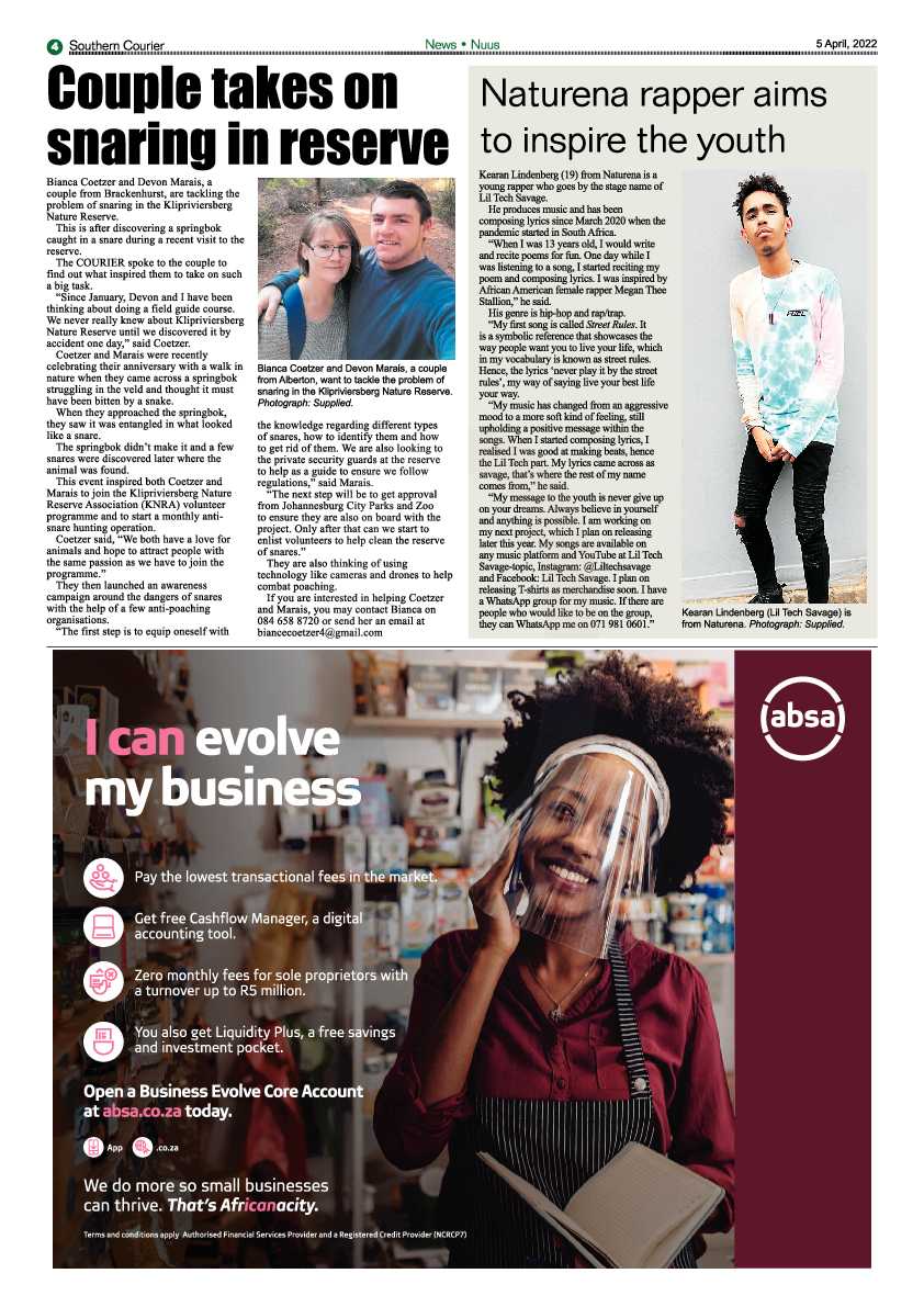 Southern Courier 5 April 2022 page 4