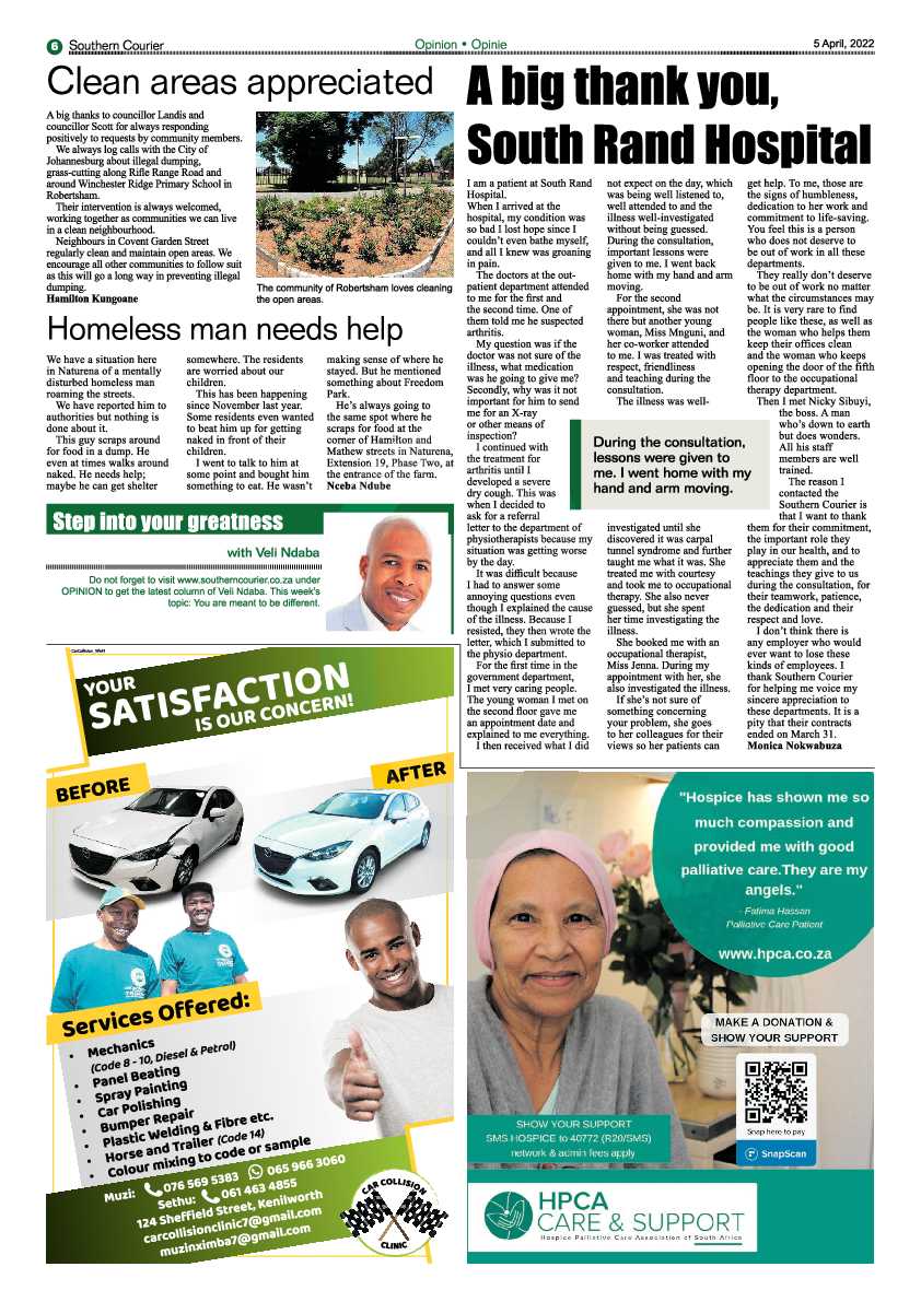 Southern Courier 5 April 2022 page 6