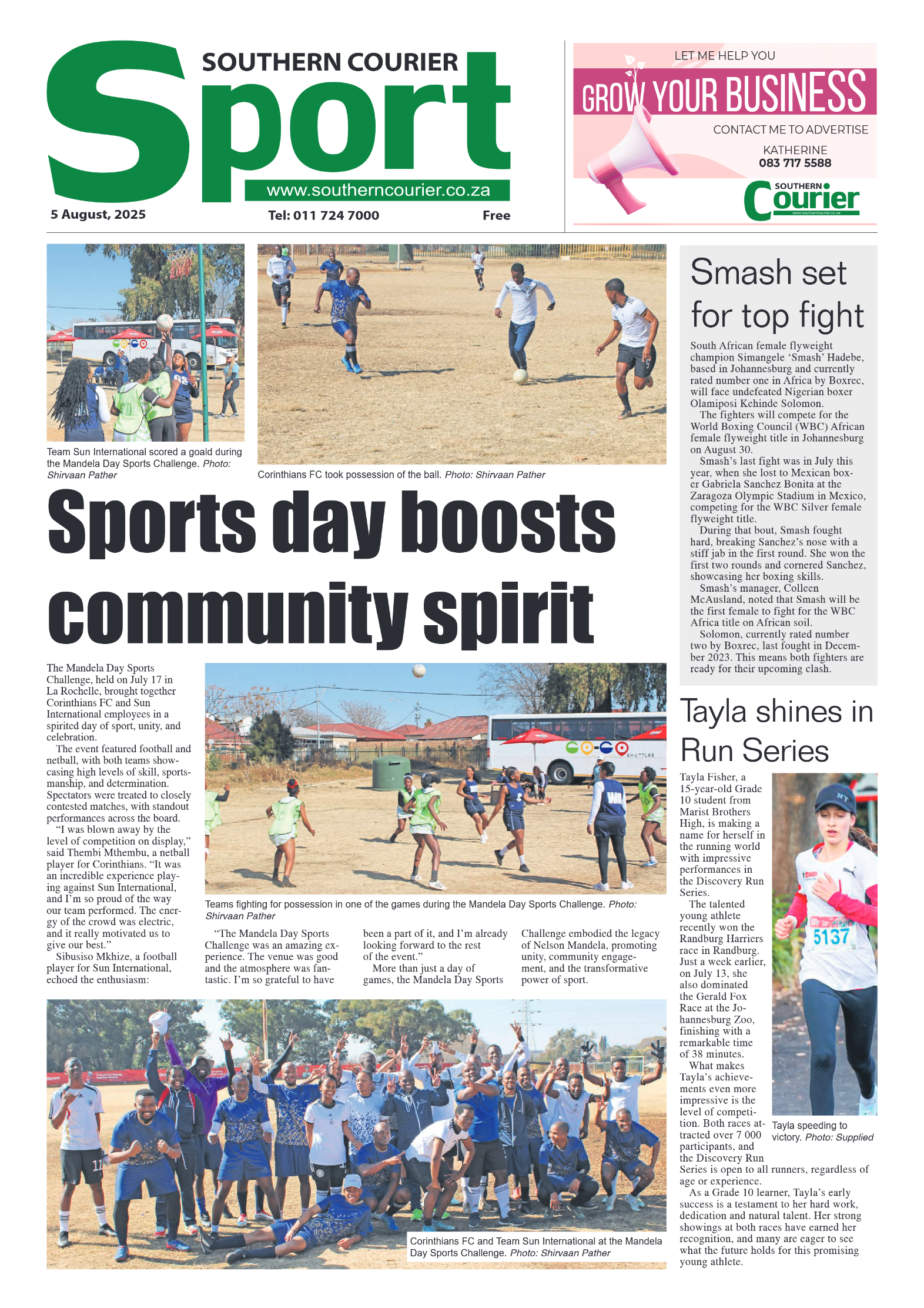 Southern Courier 5 August 2025 page 8