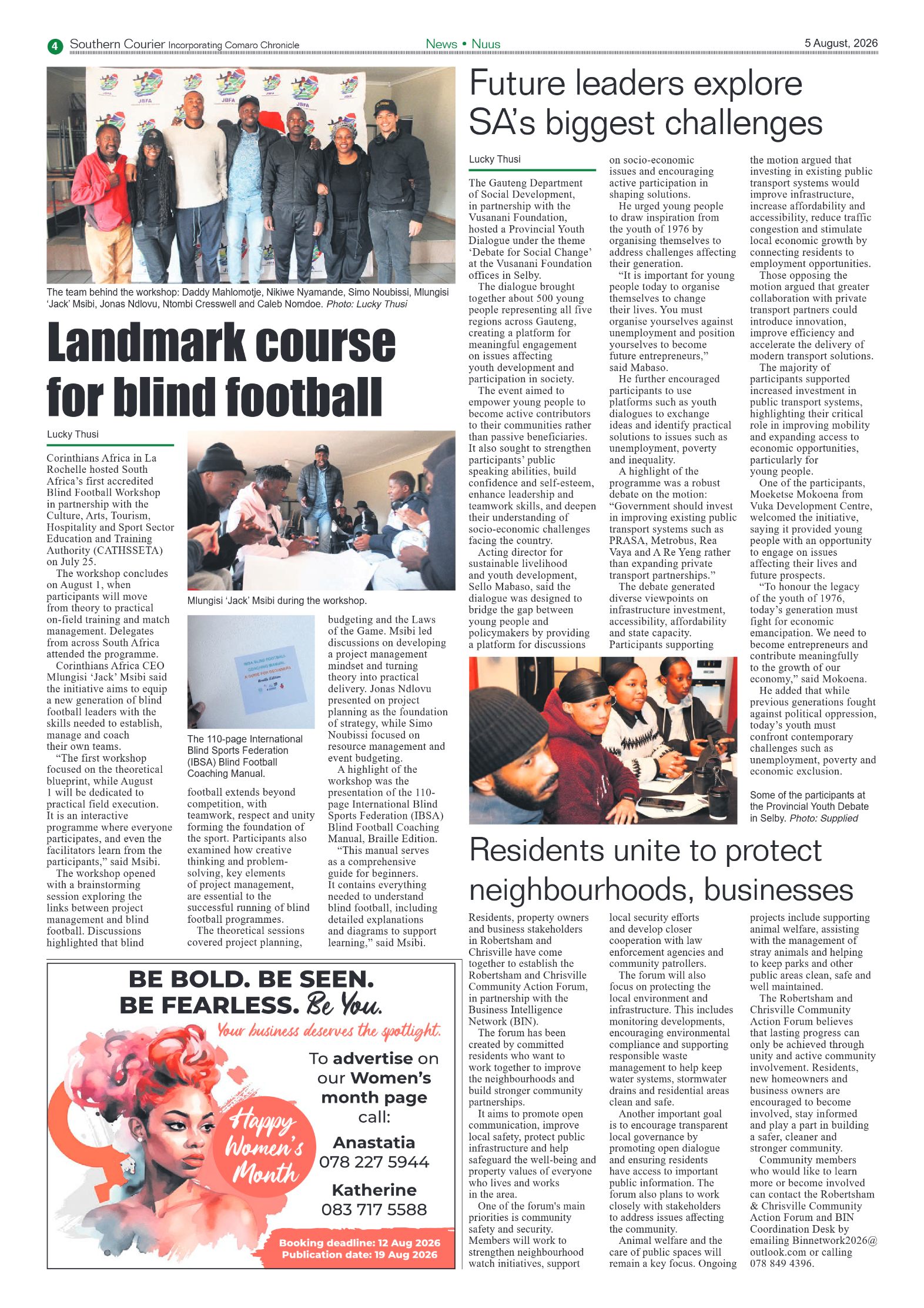 Southern Courier 5 August 2026 page 6