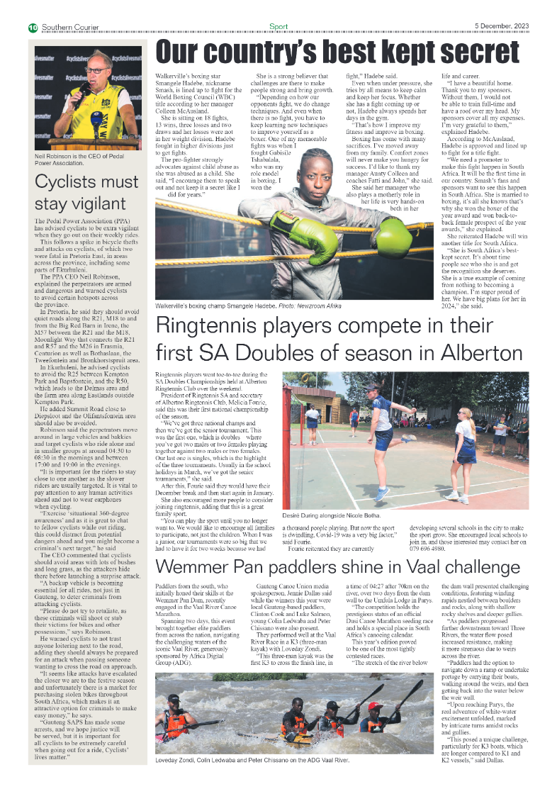 Southern Courier 5 December 2023 page 10