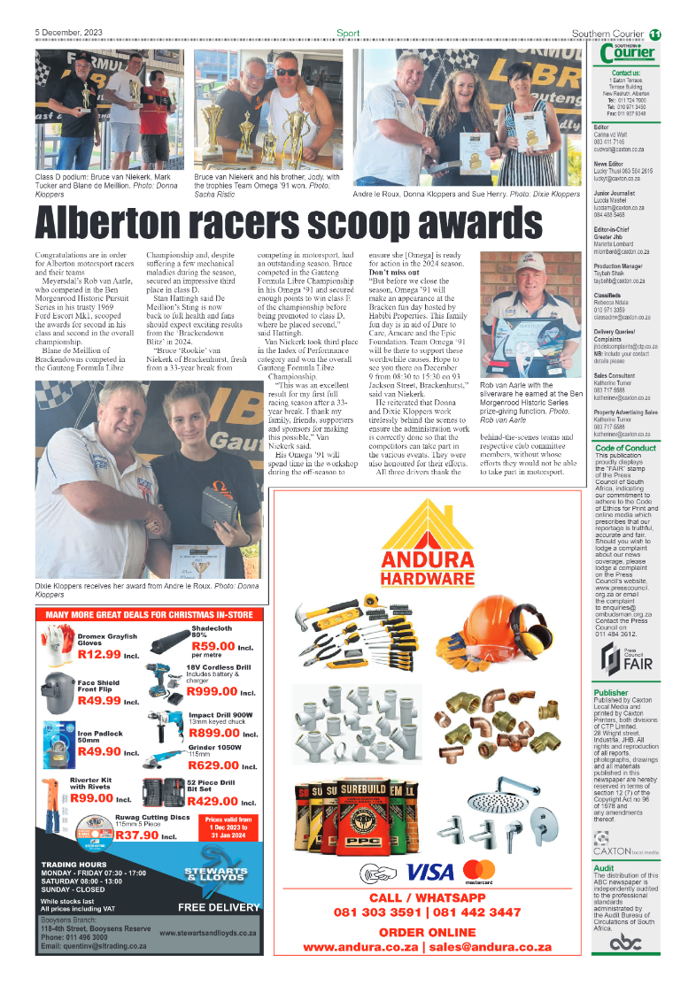 Southern Courier 5 December 2023 page 11
