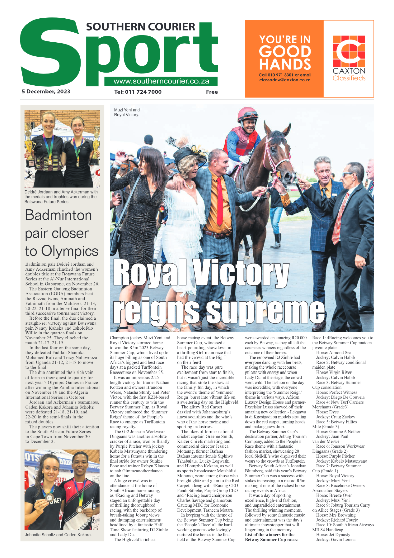Southern Courier 5 December 2023 page 12