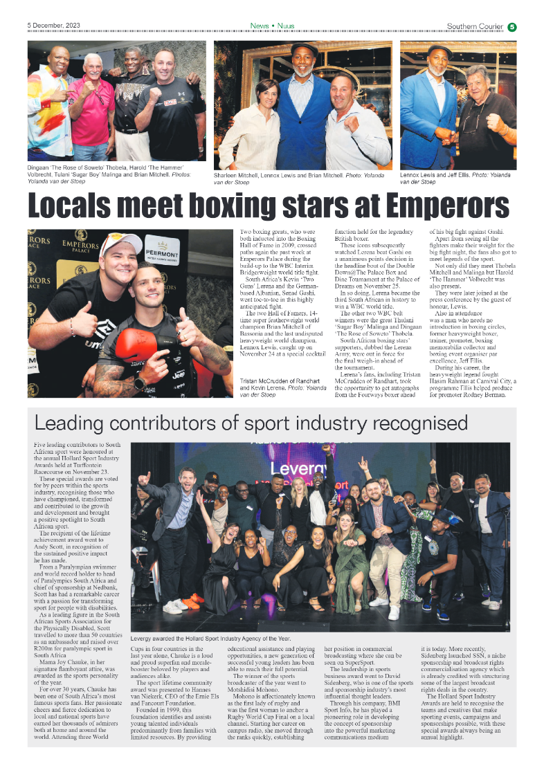 Southern Courier 5 December 2023 page 5