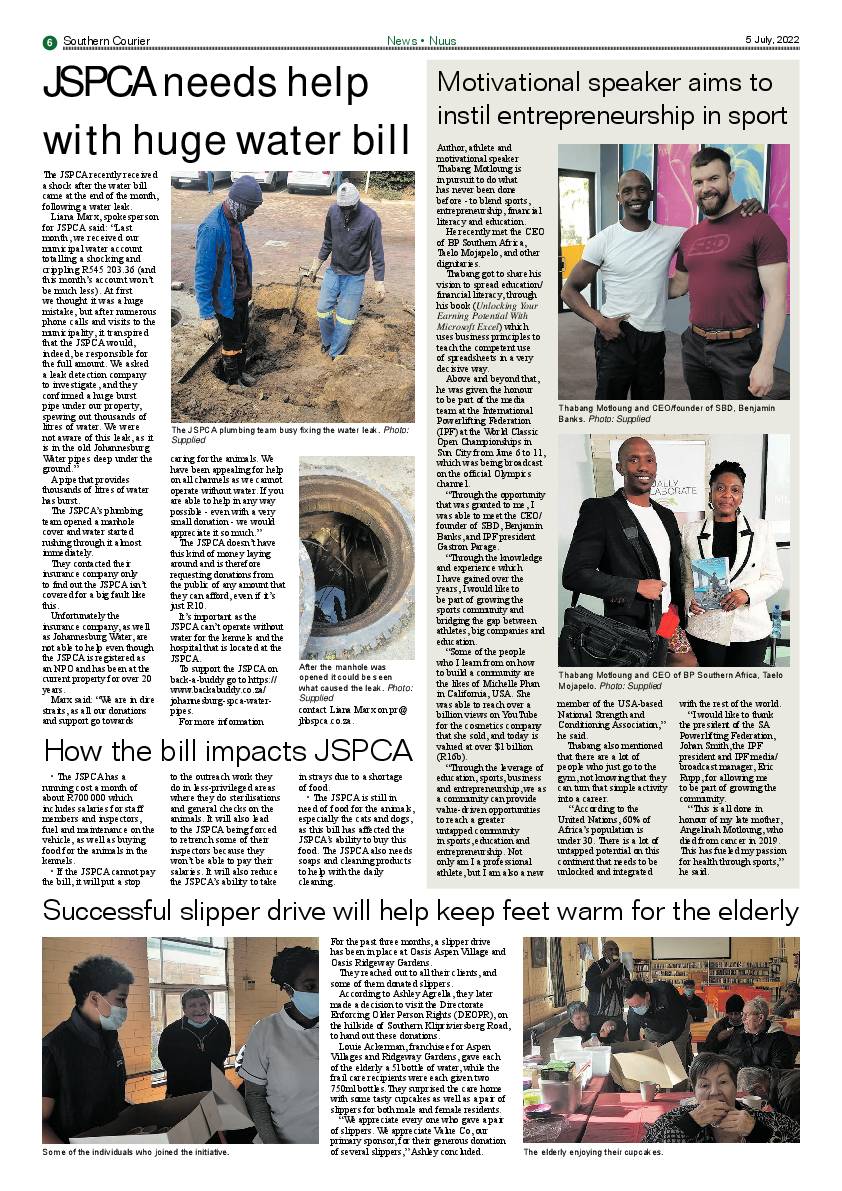 Southern Courier 5 July 2022 page 6
