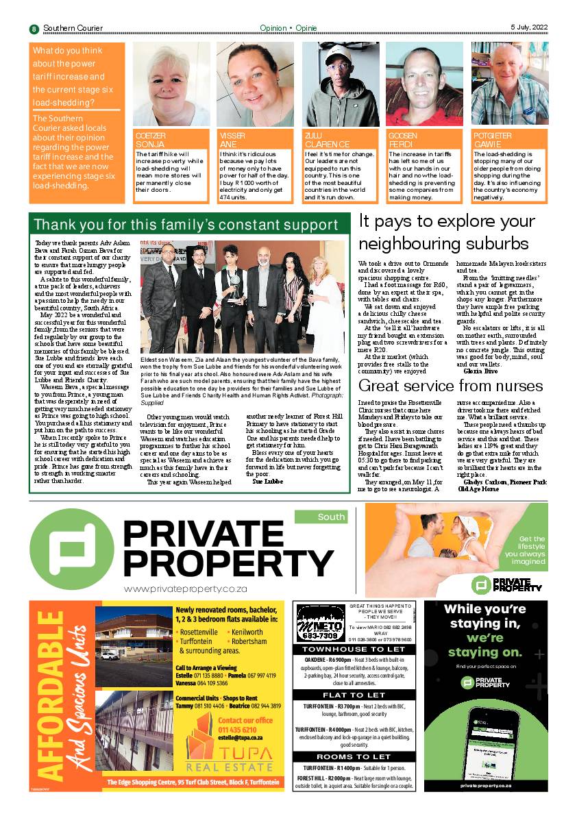 Southern Courier 5 July 2022 page 8