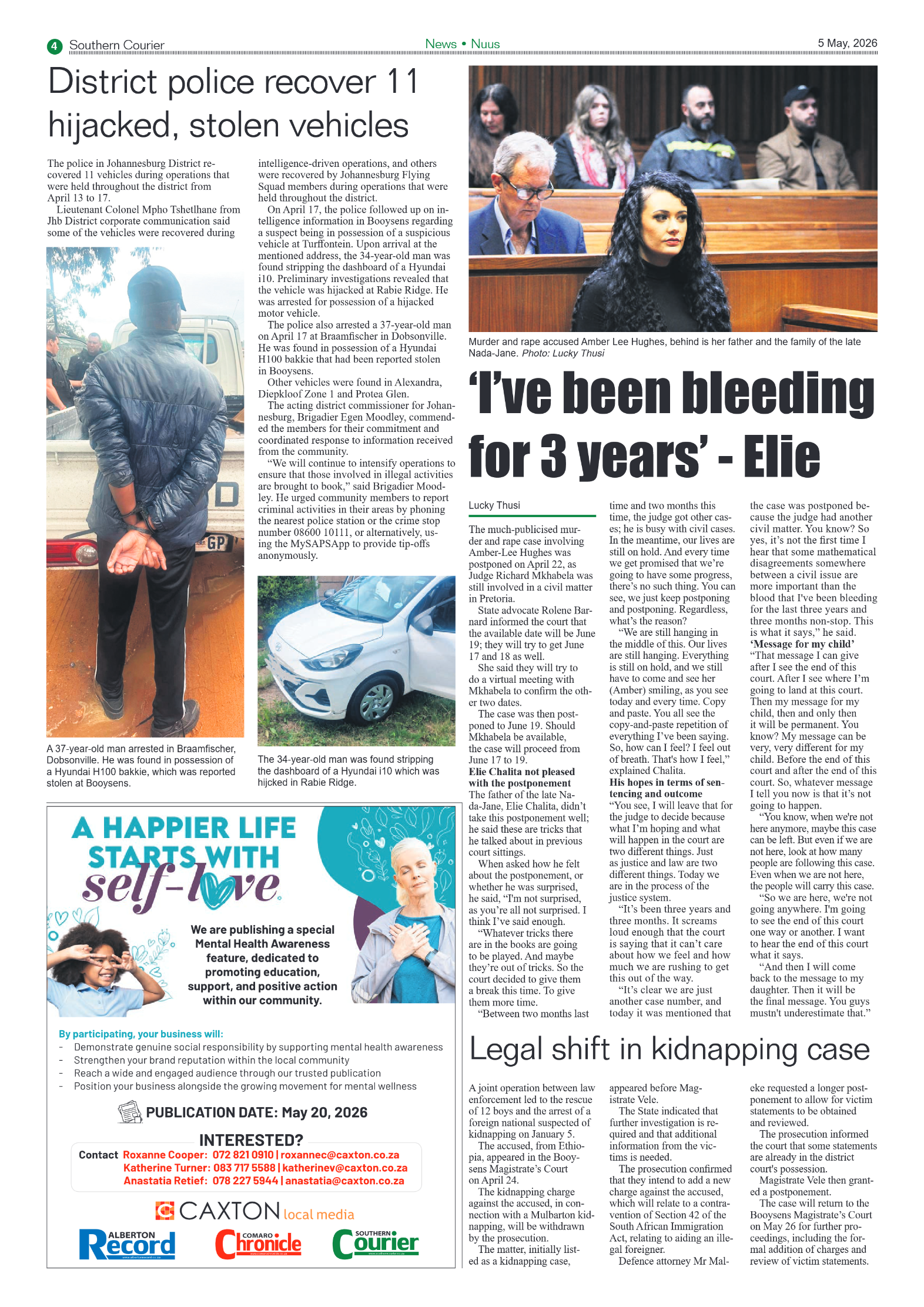 Southern Courier 5 May 2026 page 4