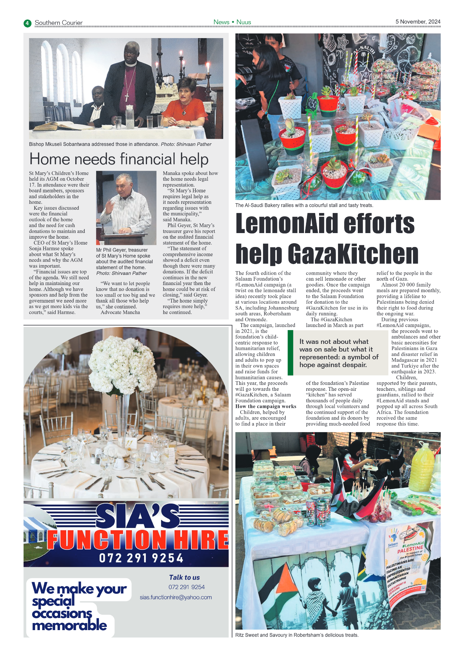 Southern Courier 5 November 2024 page 4