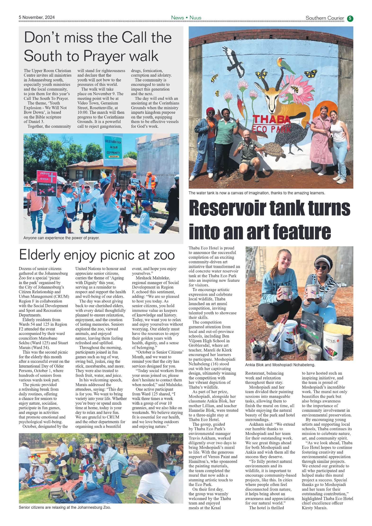 Southern Courier 5 November 2024 page 5