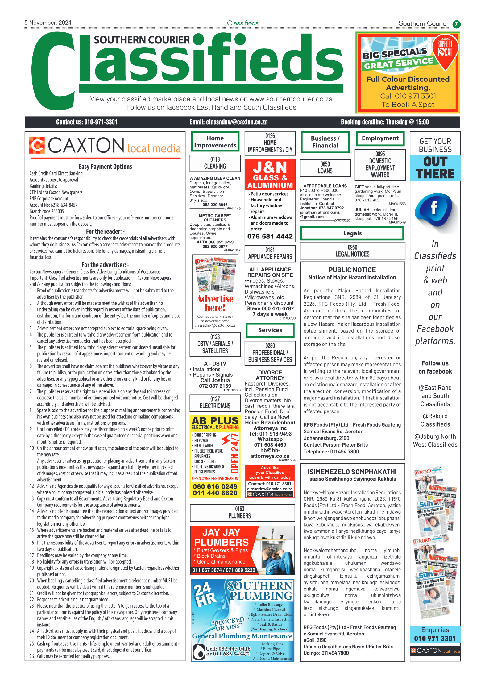 Southern Courier 5 November 2024 page 7