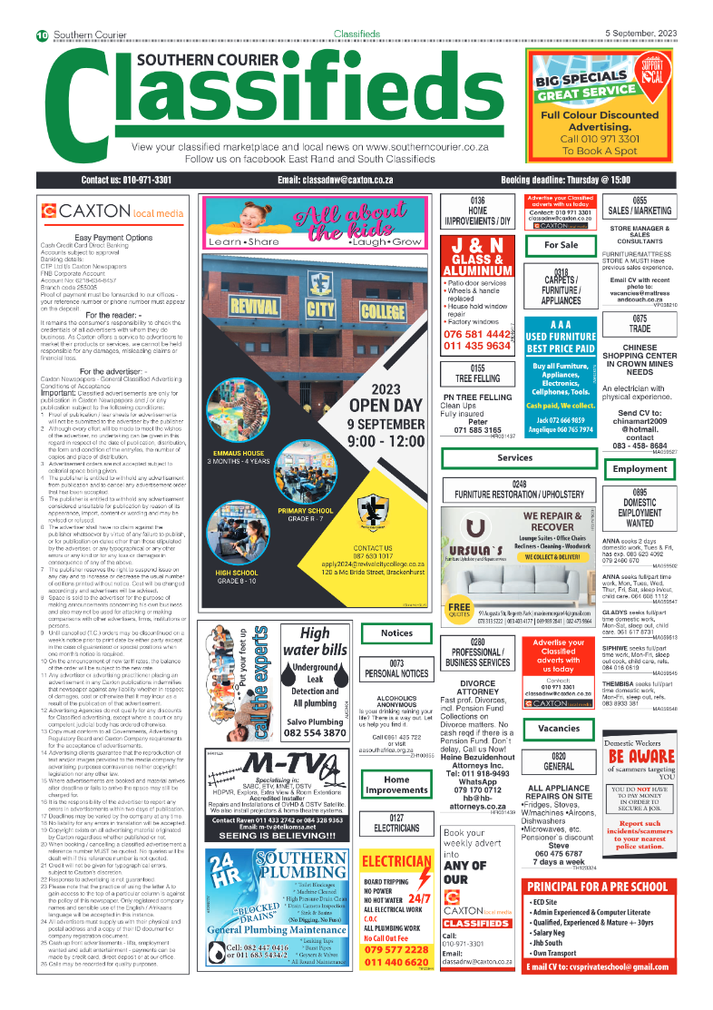Southern Courier 5 September 2023 page 10