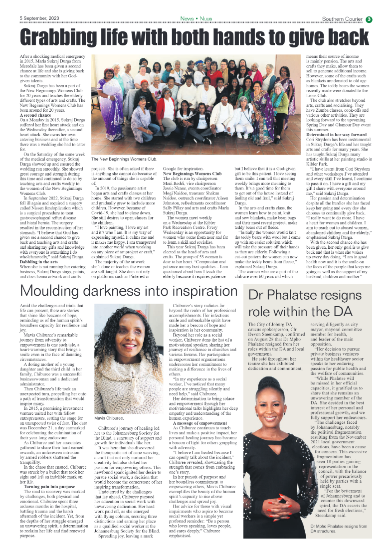Southern Courier 5 September 2023 page 3