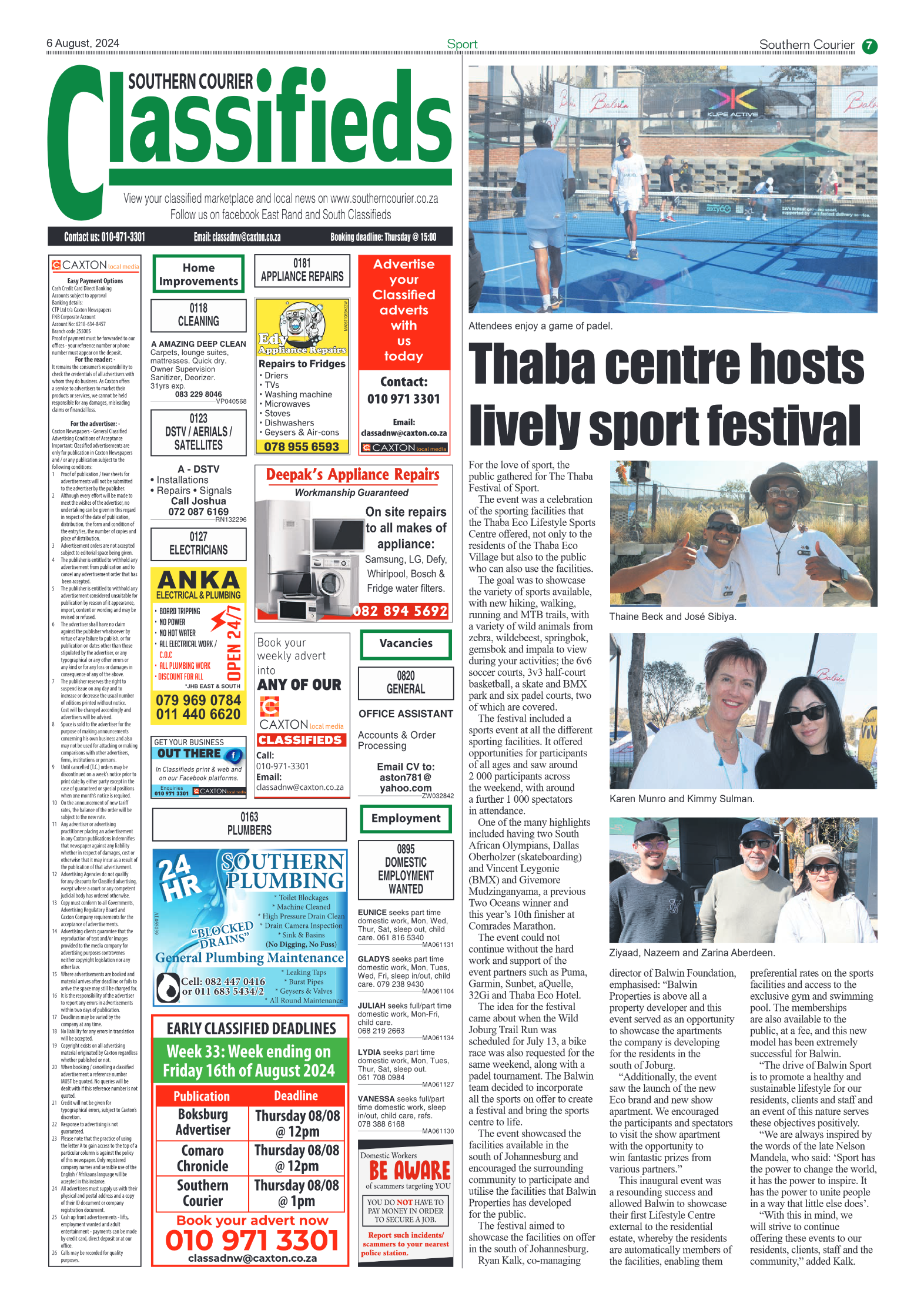 Southern Courier 6 August 2024 page 7