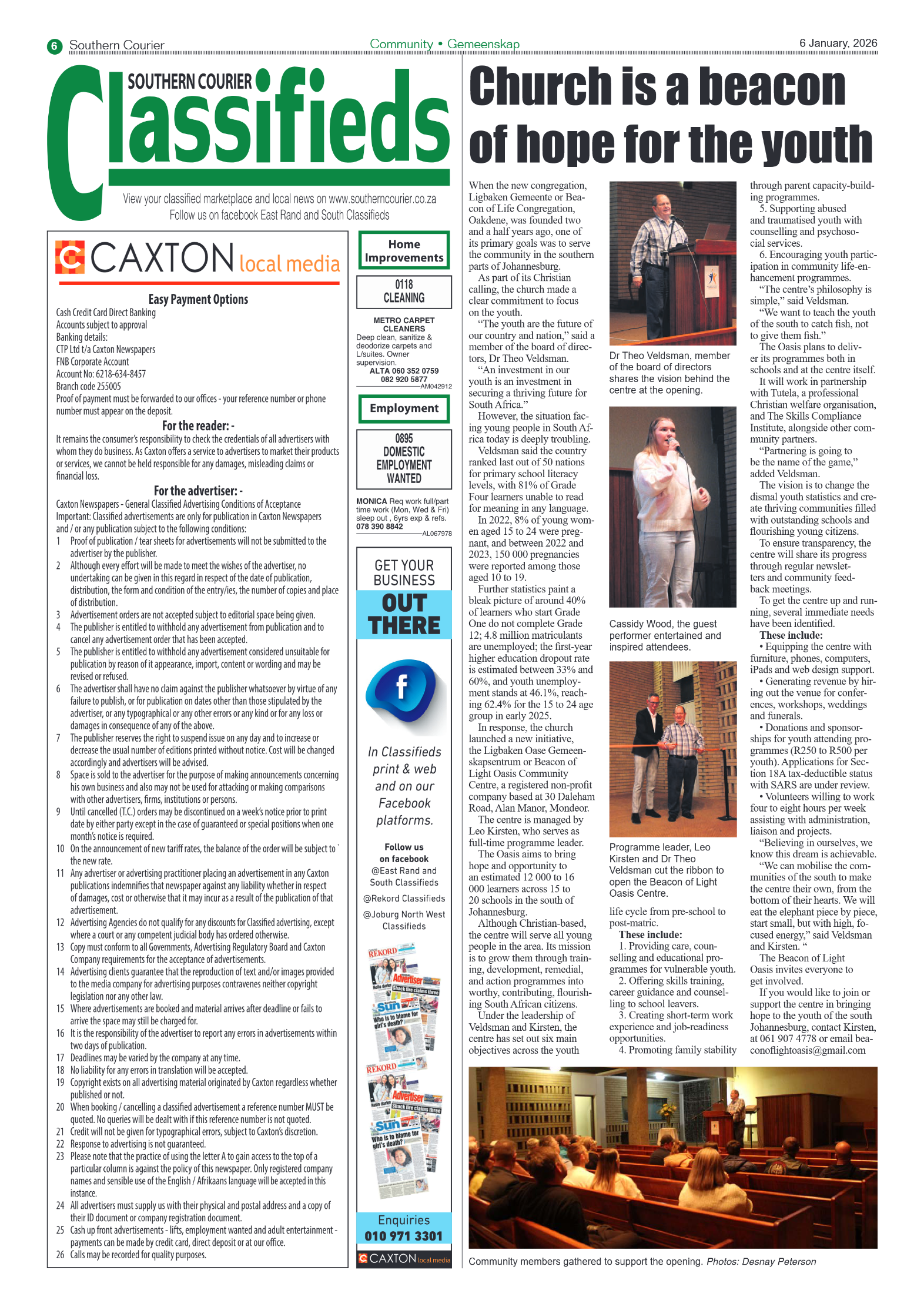 Southern Courier 6 January 2026 page 6