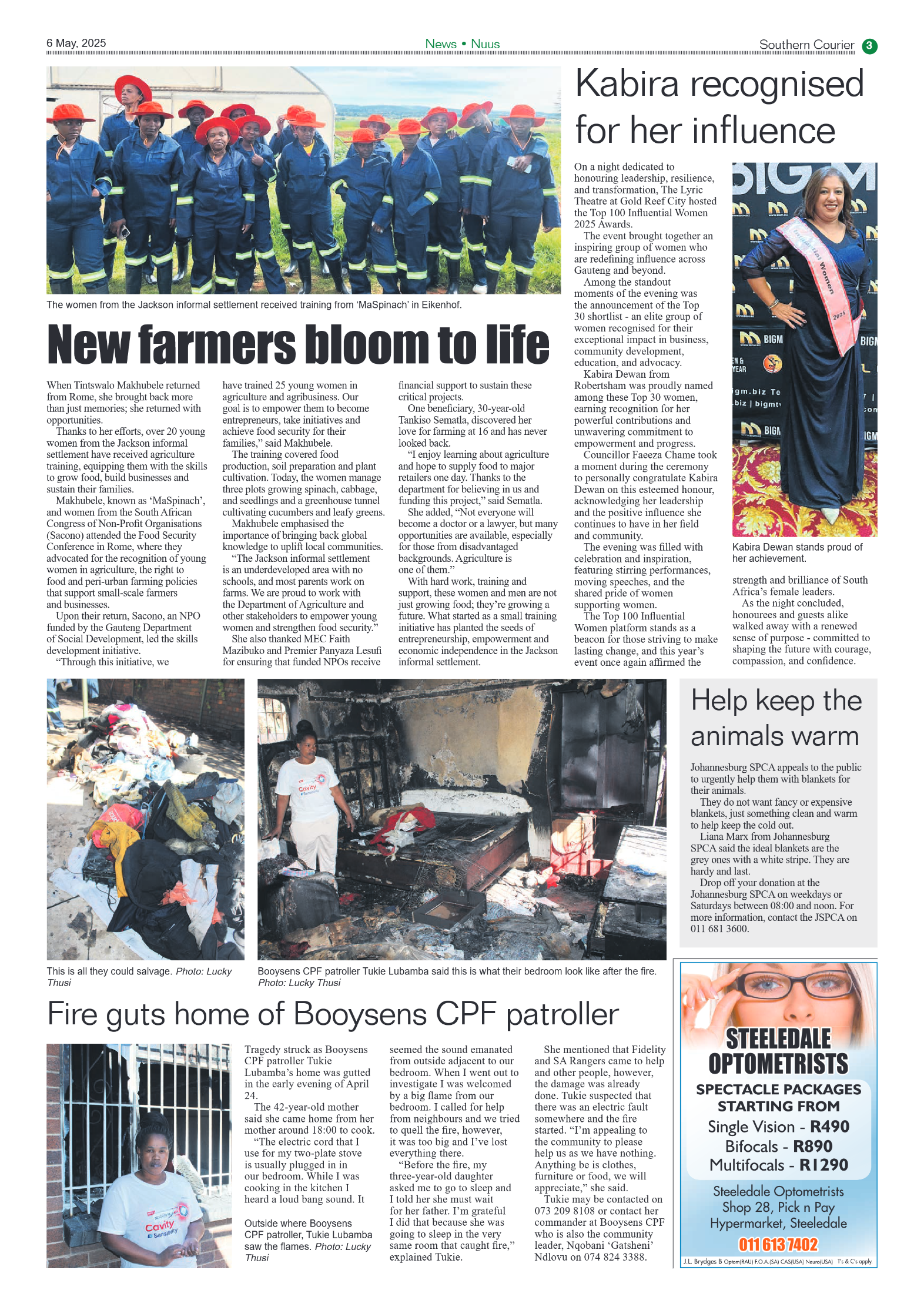 Southern Courier 6 May 2025 page 3