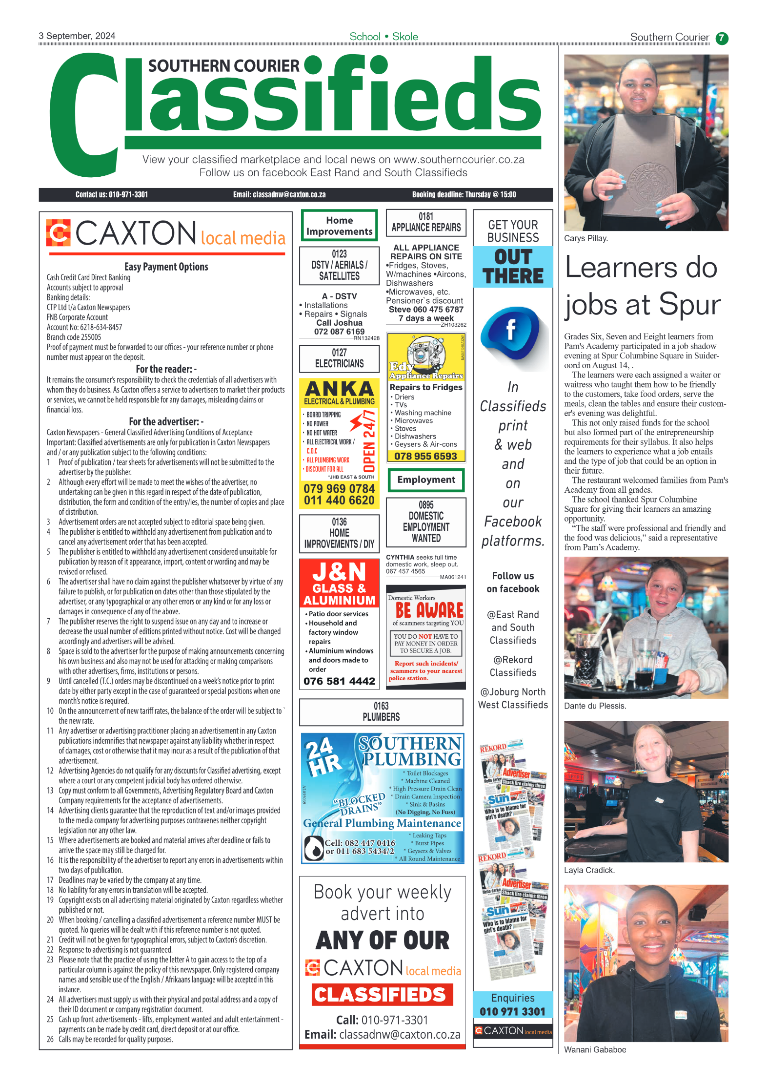 Southern Courier 6 September 2024 page 7