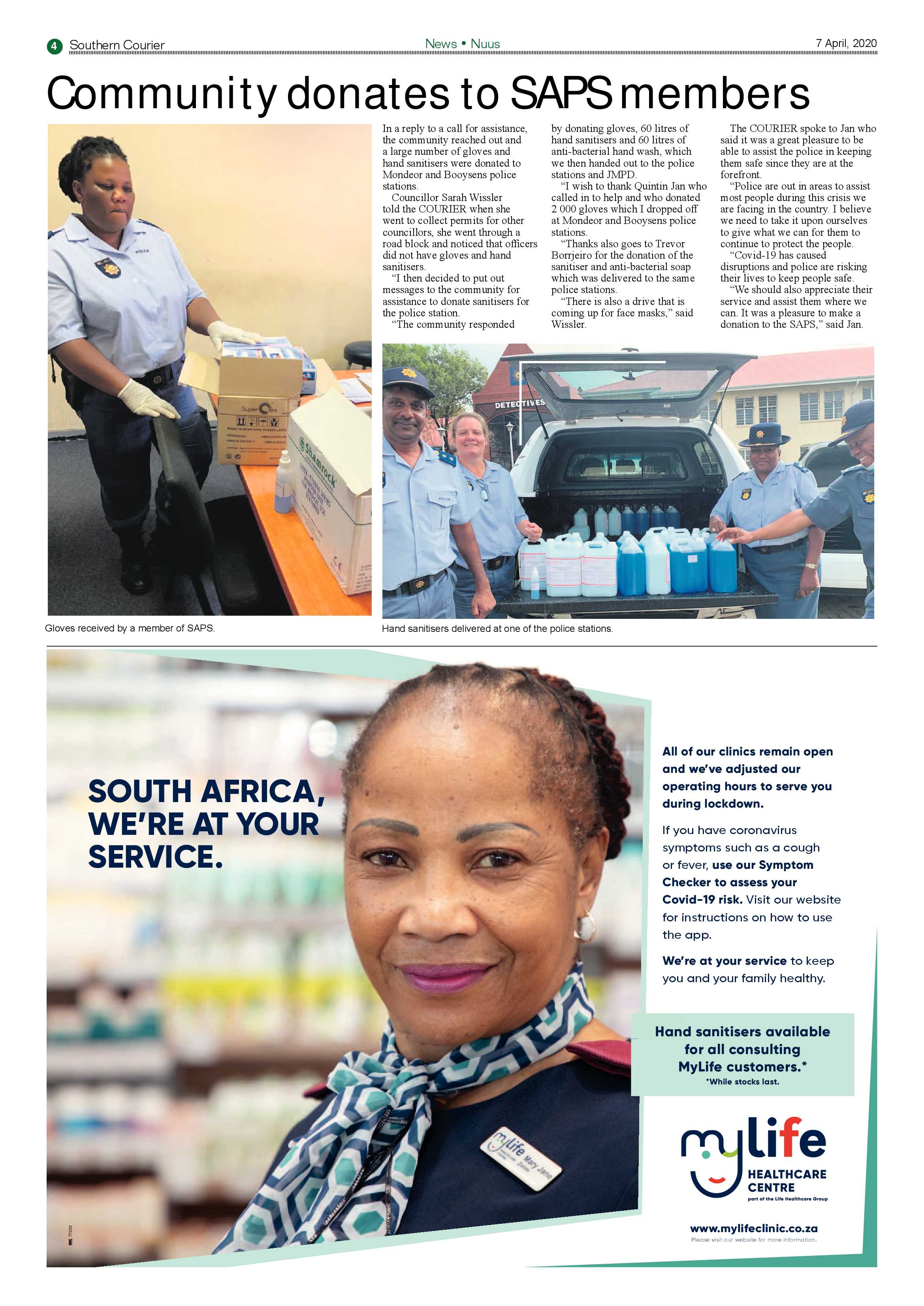 Southern Courier 7 April 2020 page 4